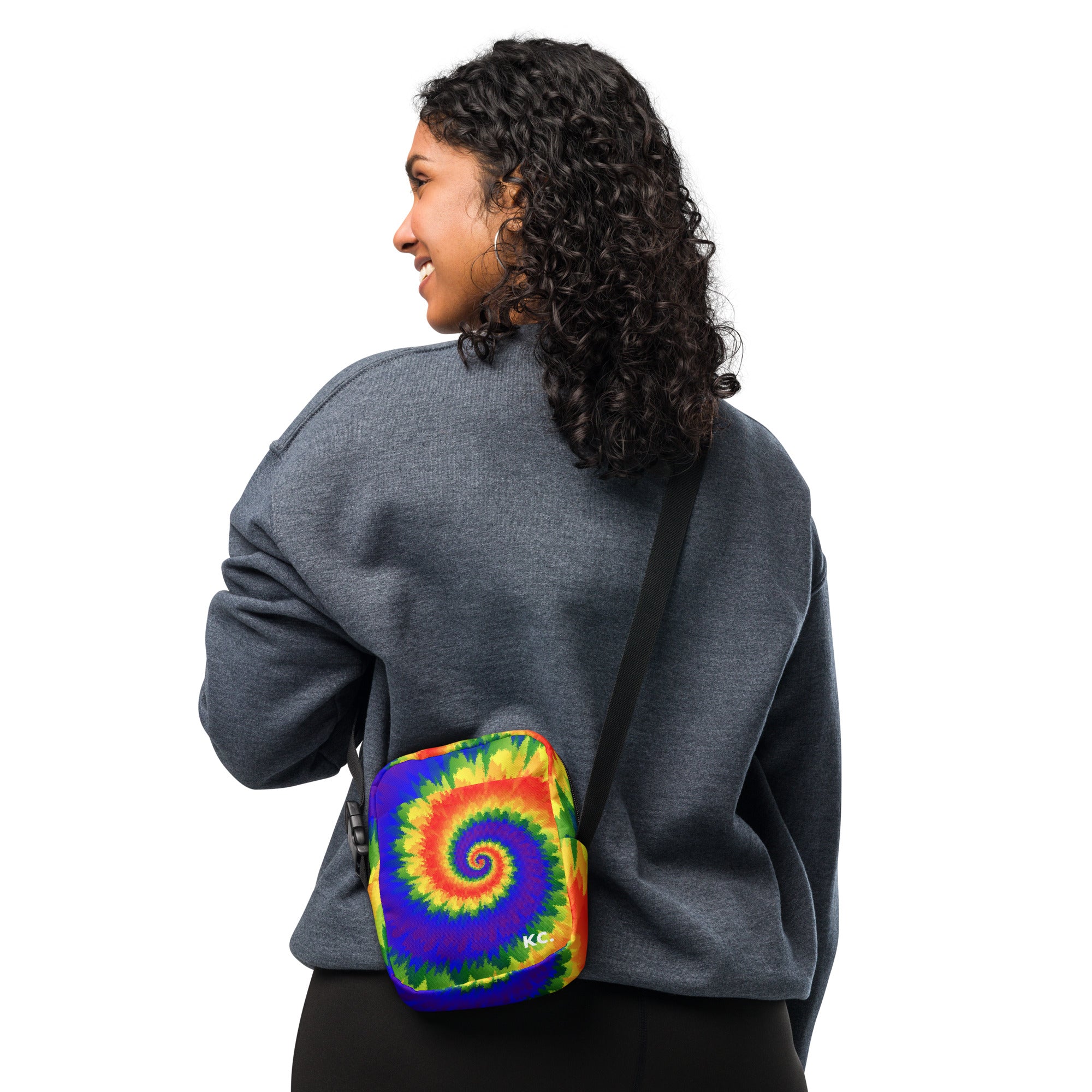 Utility crossbody bag Tie Dye Spiral LGBTQ