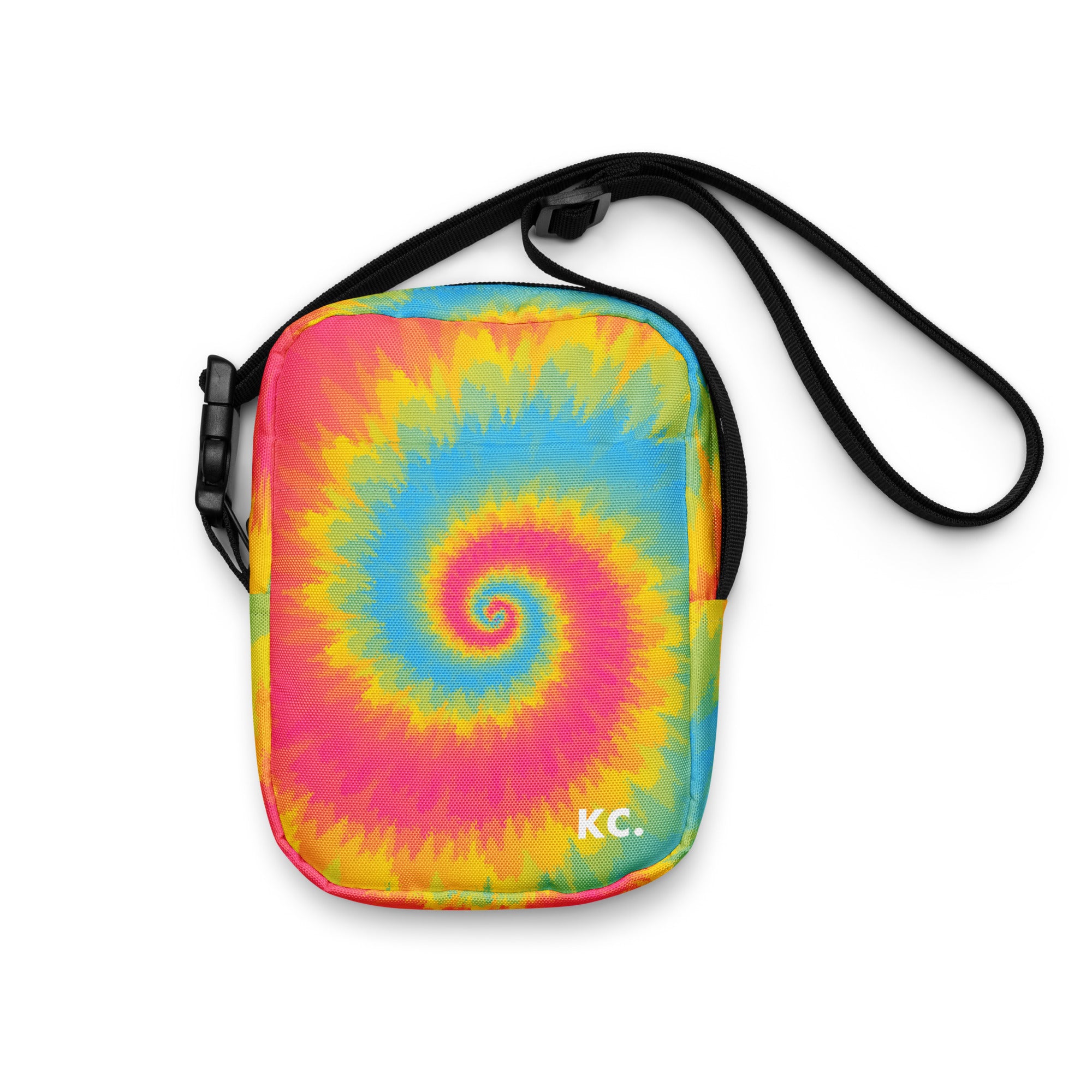 Utility crossbody bag Tie Dye Spiral Pansexual
