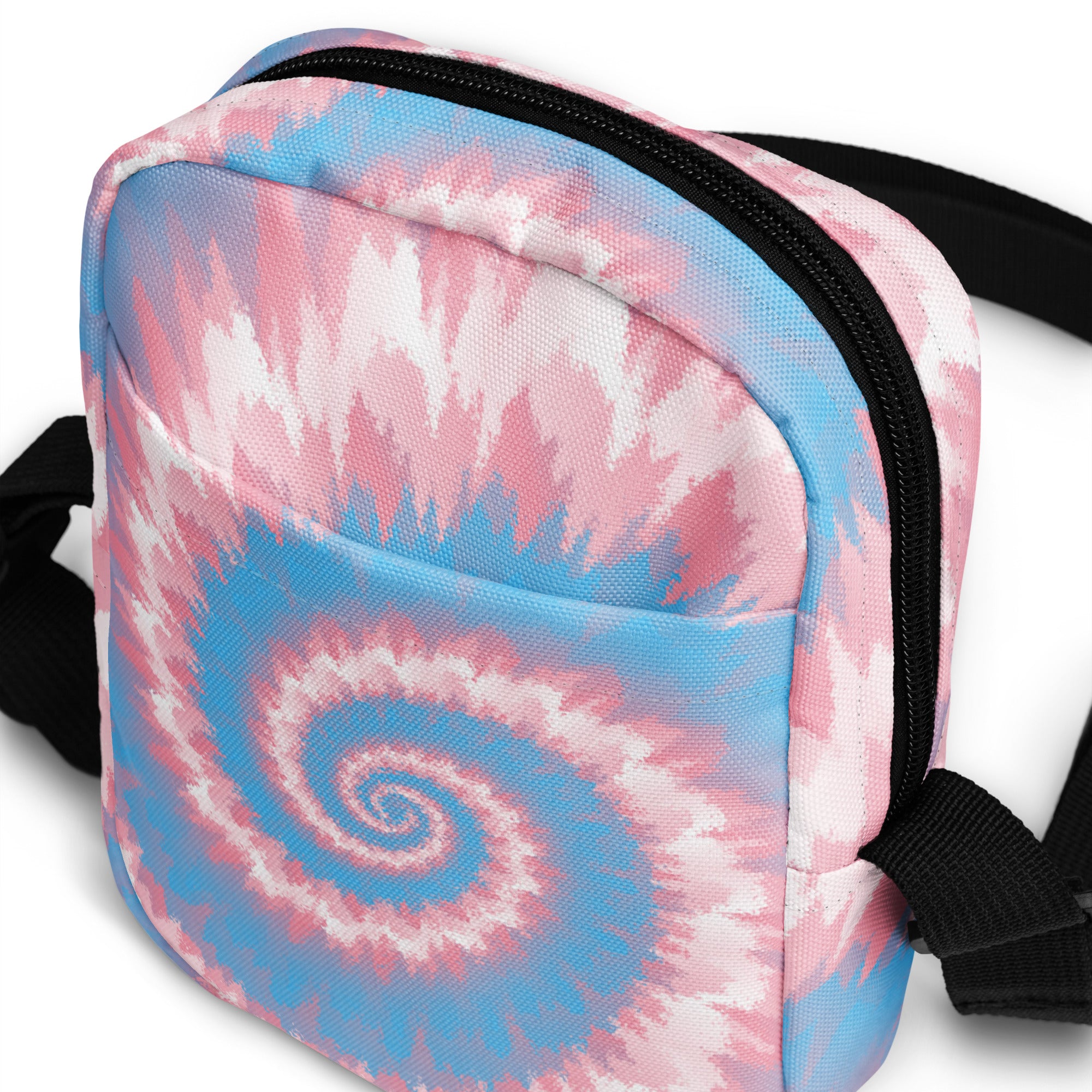 Utility crossbody bag Tie Dye Spiral Transgender