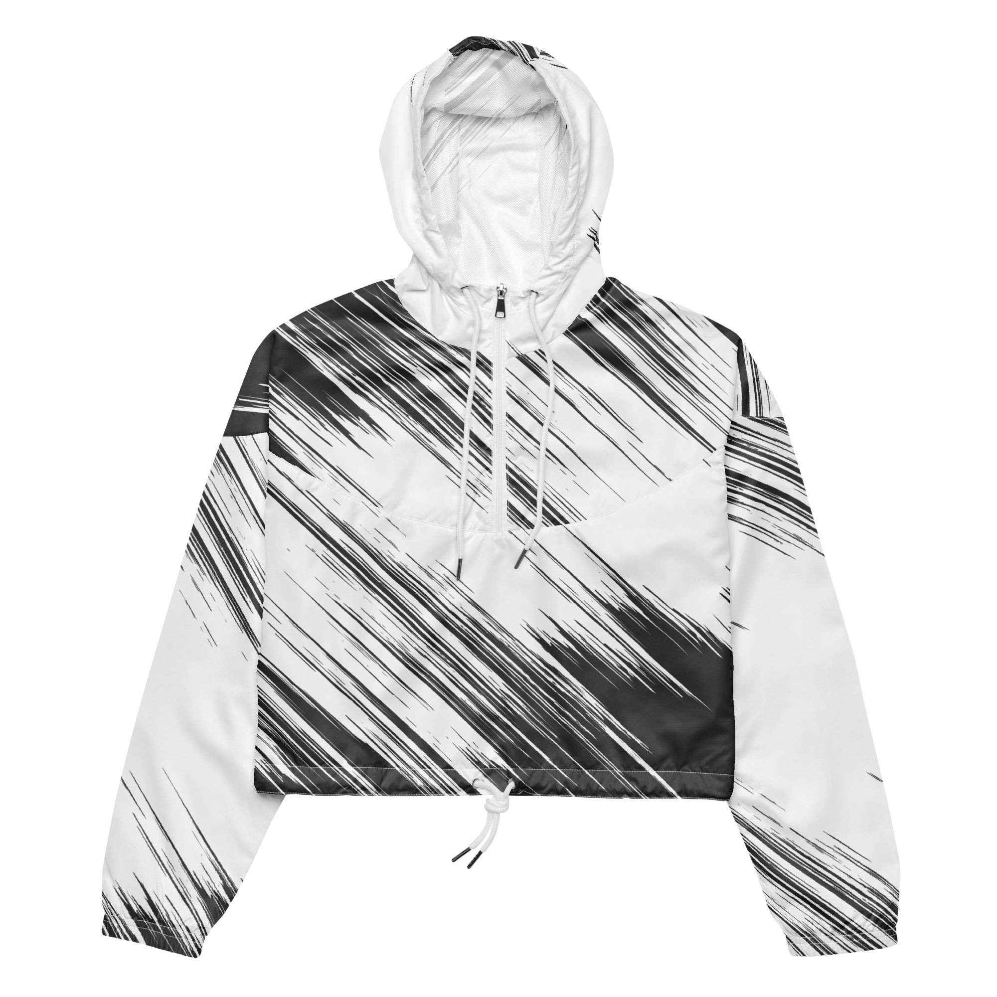 Women’s cropped windbreaker Abstract I