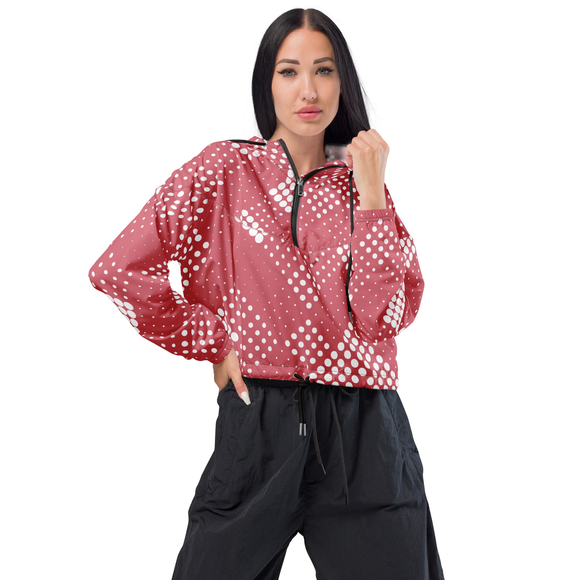 Women’s cropped windbreaker Abstract III