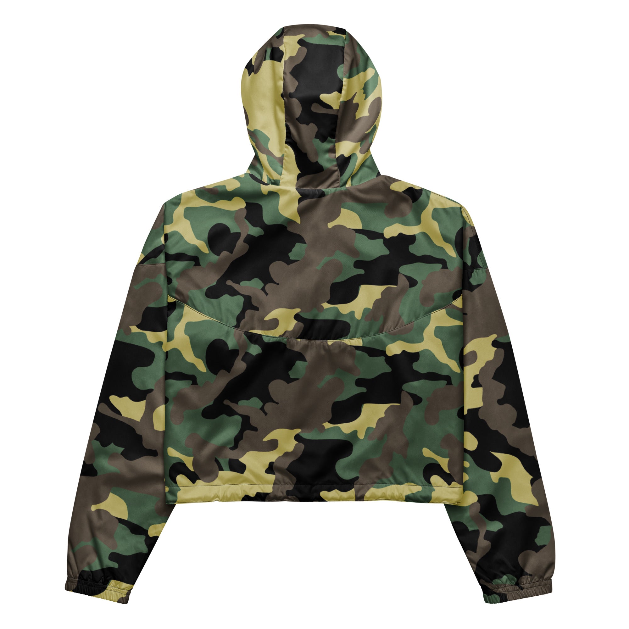 Women’s cropped windbreaker Camo Green