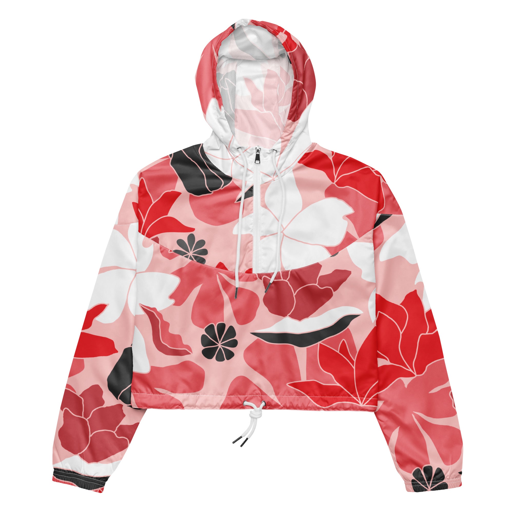 Women’s cropped windbreaker Floral II