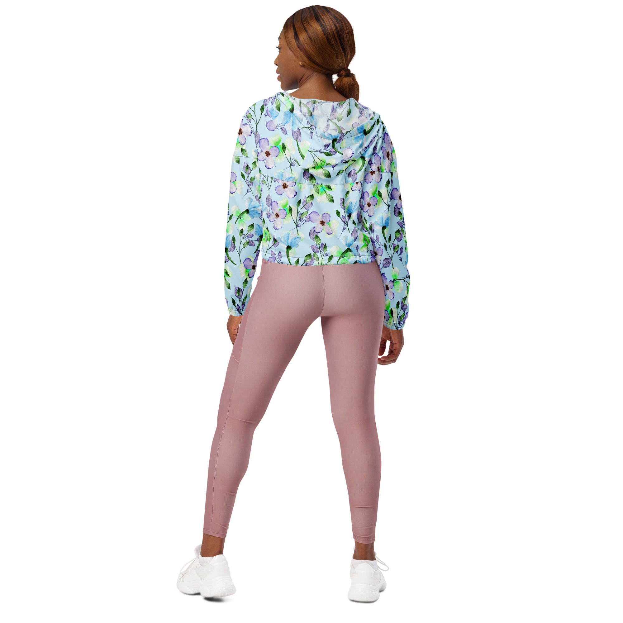 Women’s cropped windbreaker Floral III