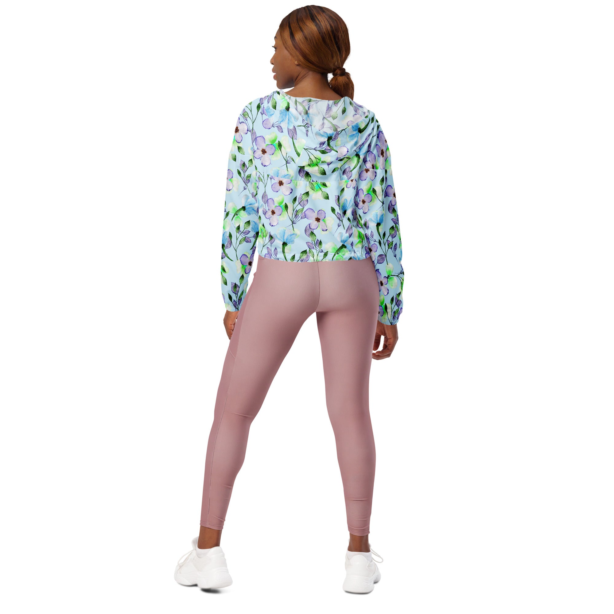 Women’s cropped windbreaker Floral III