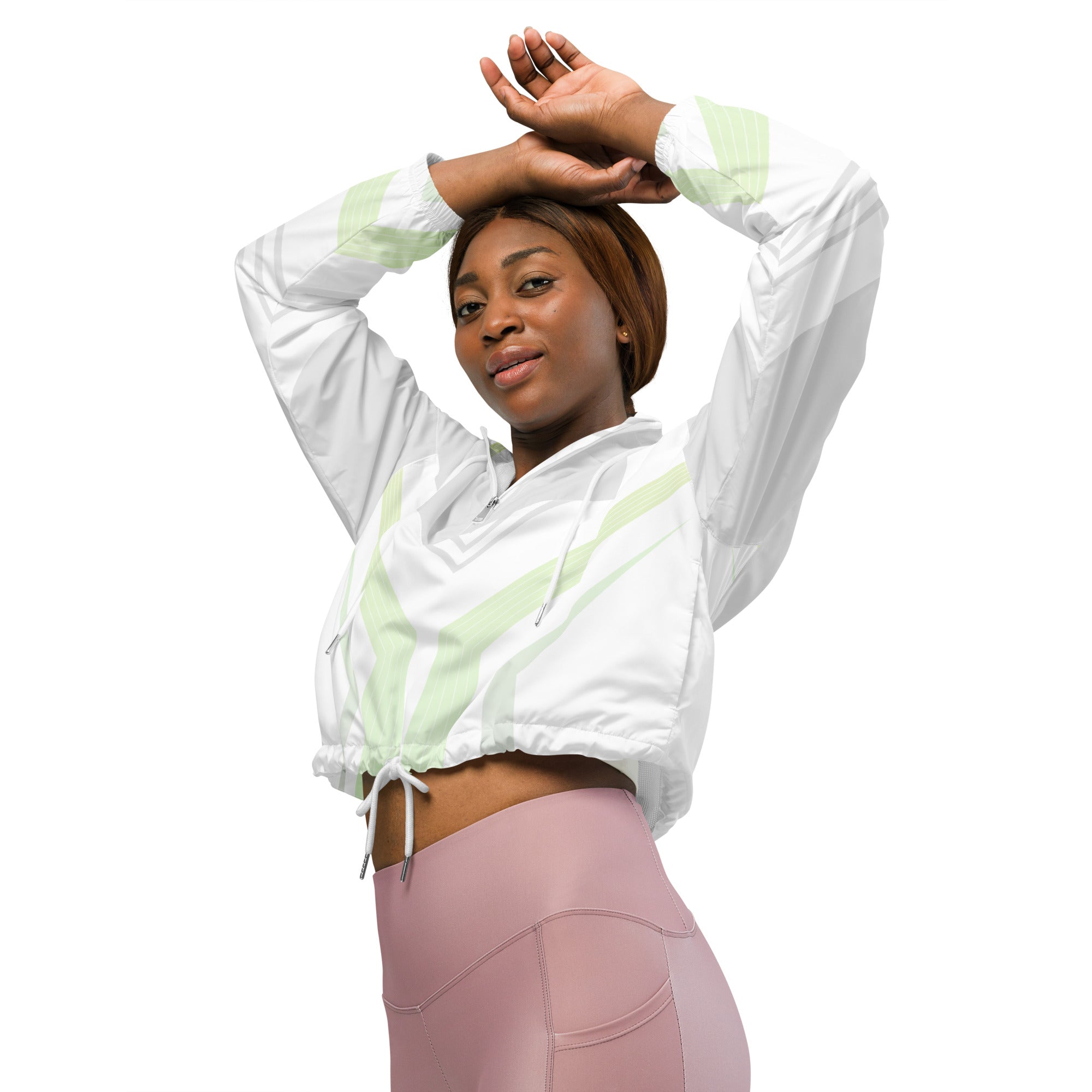 Women’s cropped windbreaker Geometric I