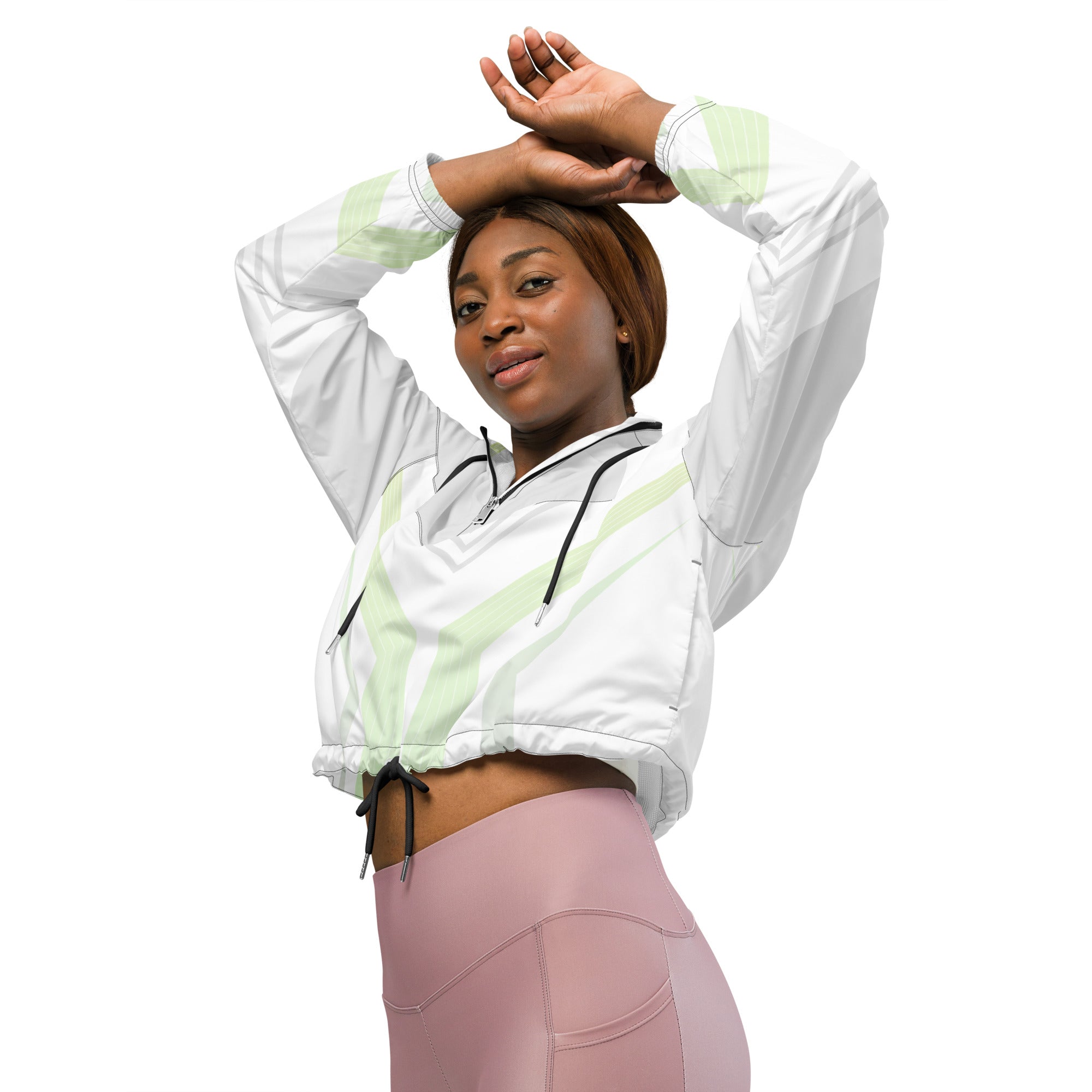 Women’s cropped windbreaker Geometric I