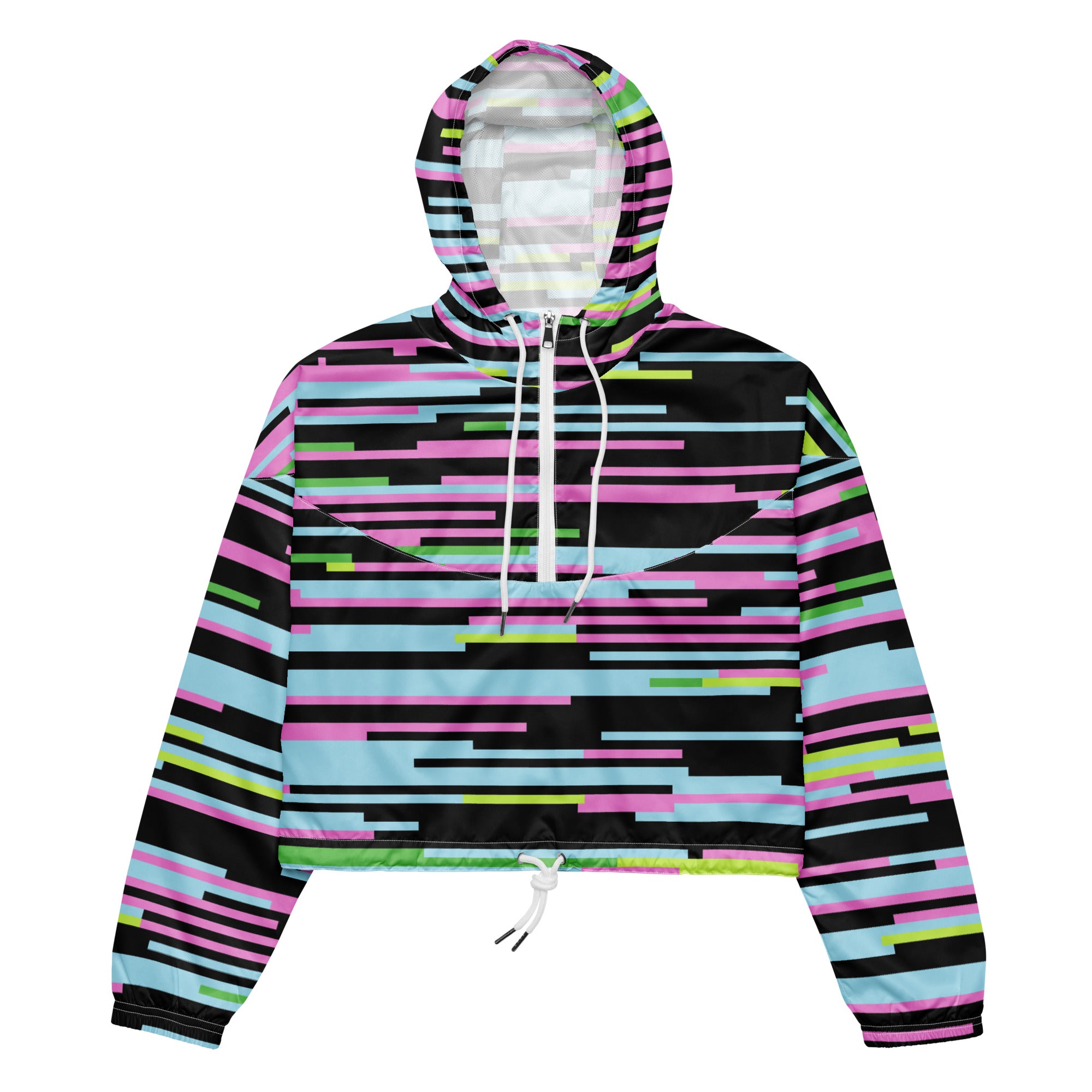 Women’s cropped windbreaker Geometric II