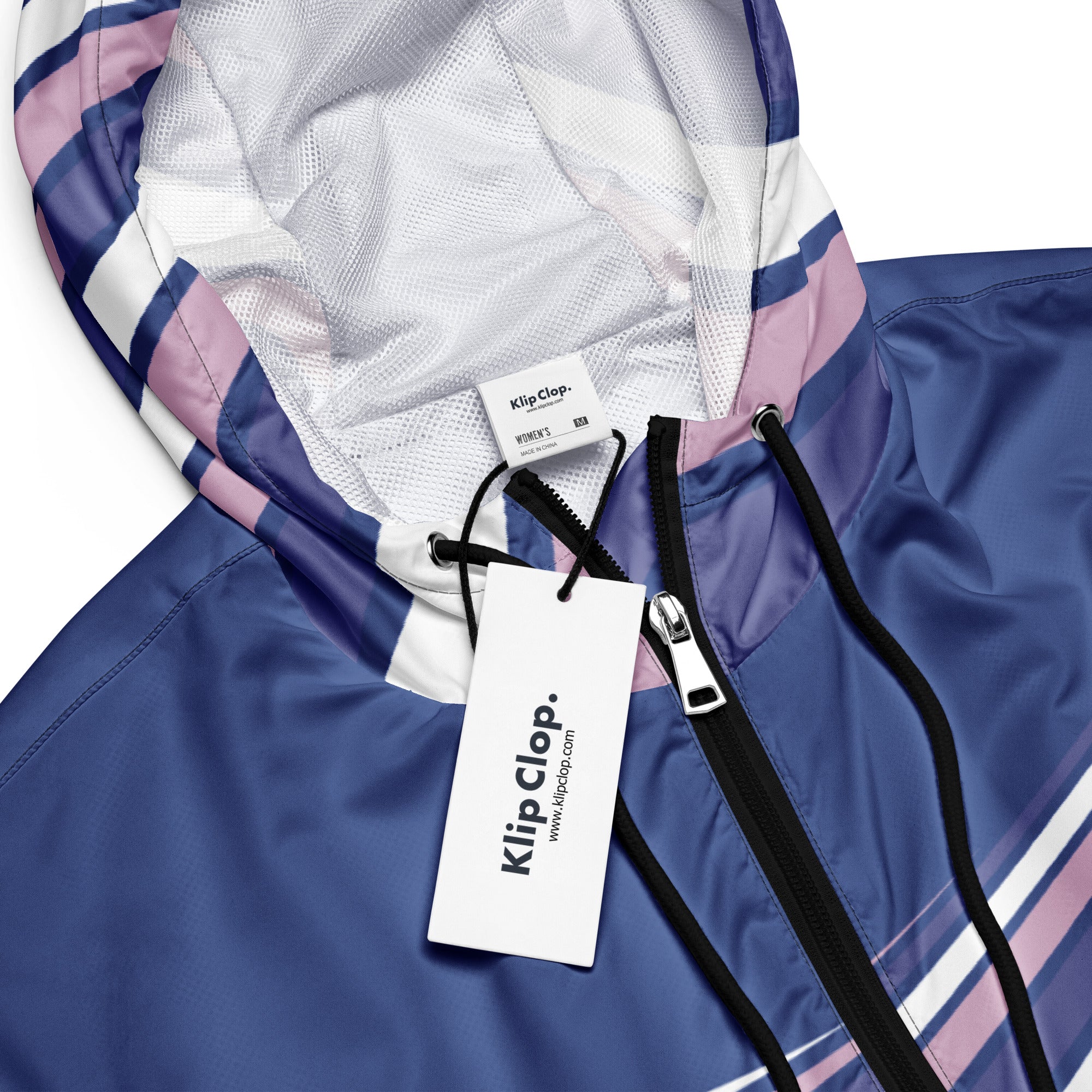 Women’s cropped windbreaker Purple Swirl