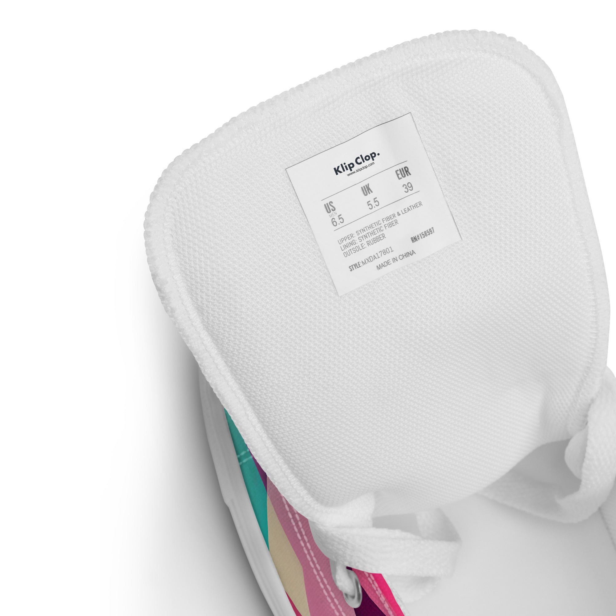 Women’s high top canvas shoes Abstract Pattern I