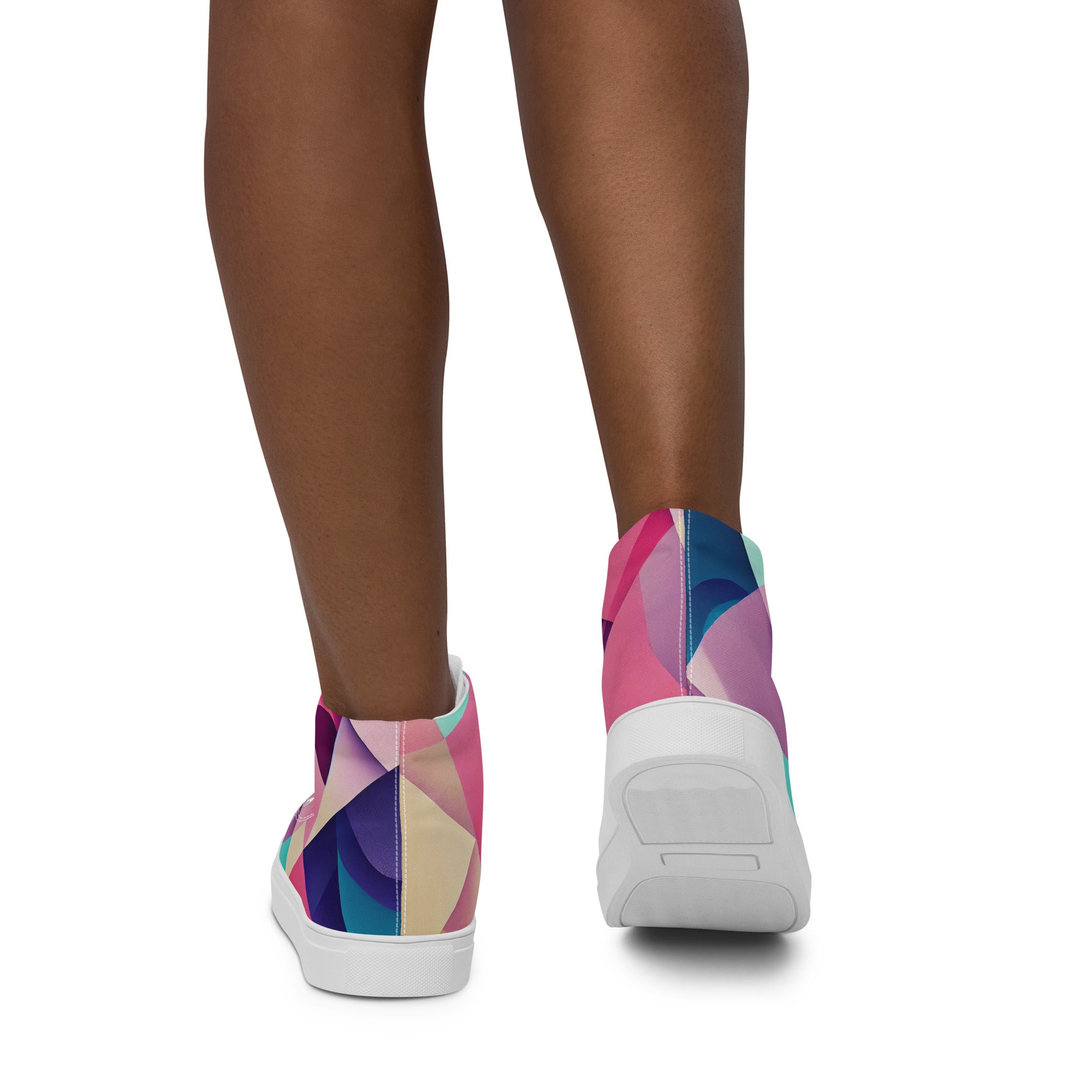 Women’s high top canvas shoes Abstract Pattern I