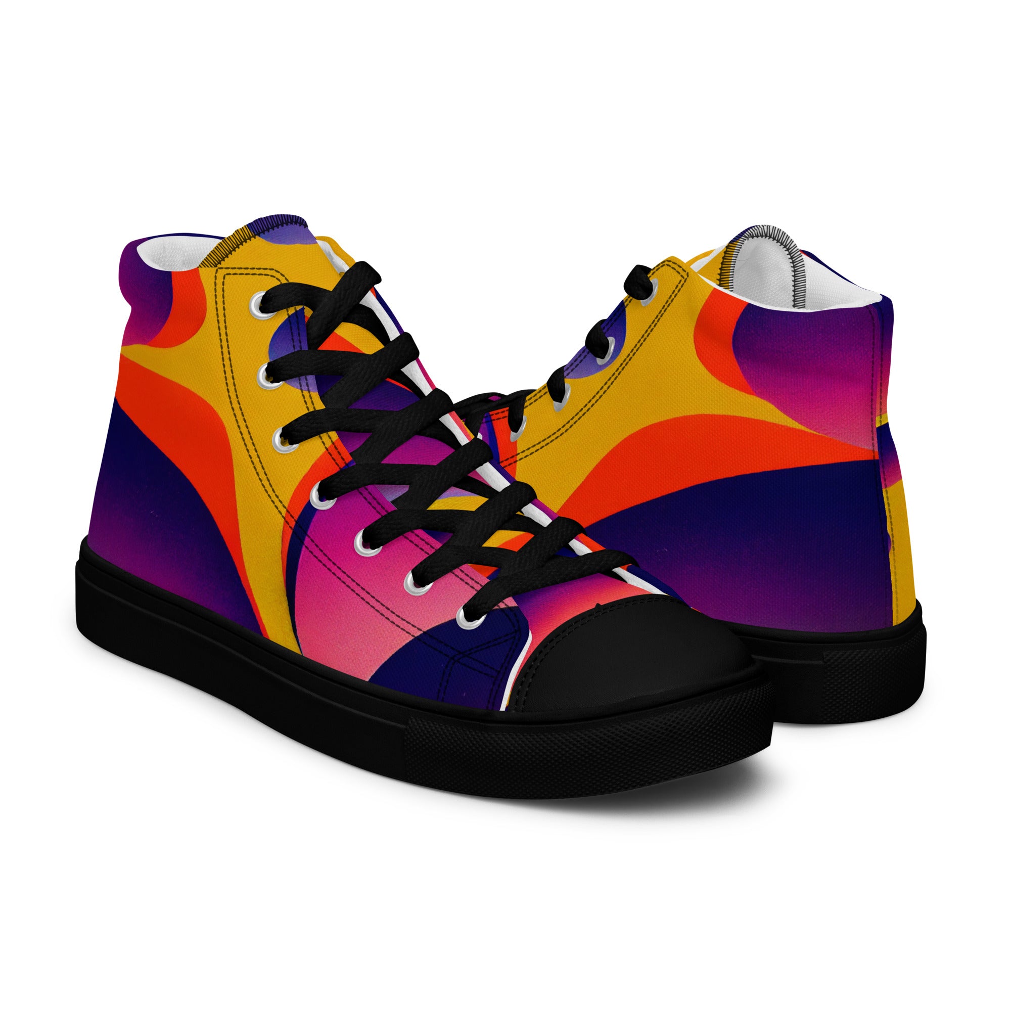 Women’s high top canvas shoes Abstract Pattern IV