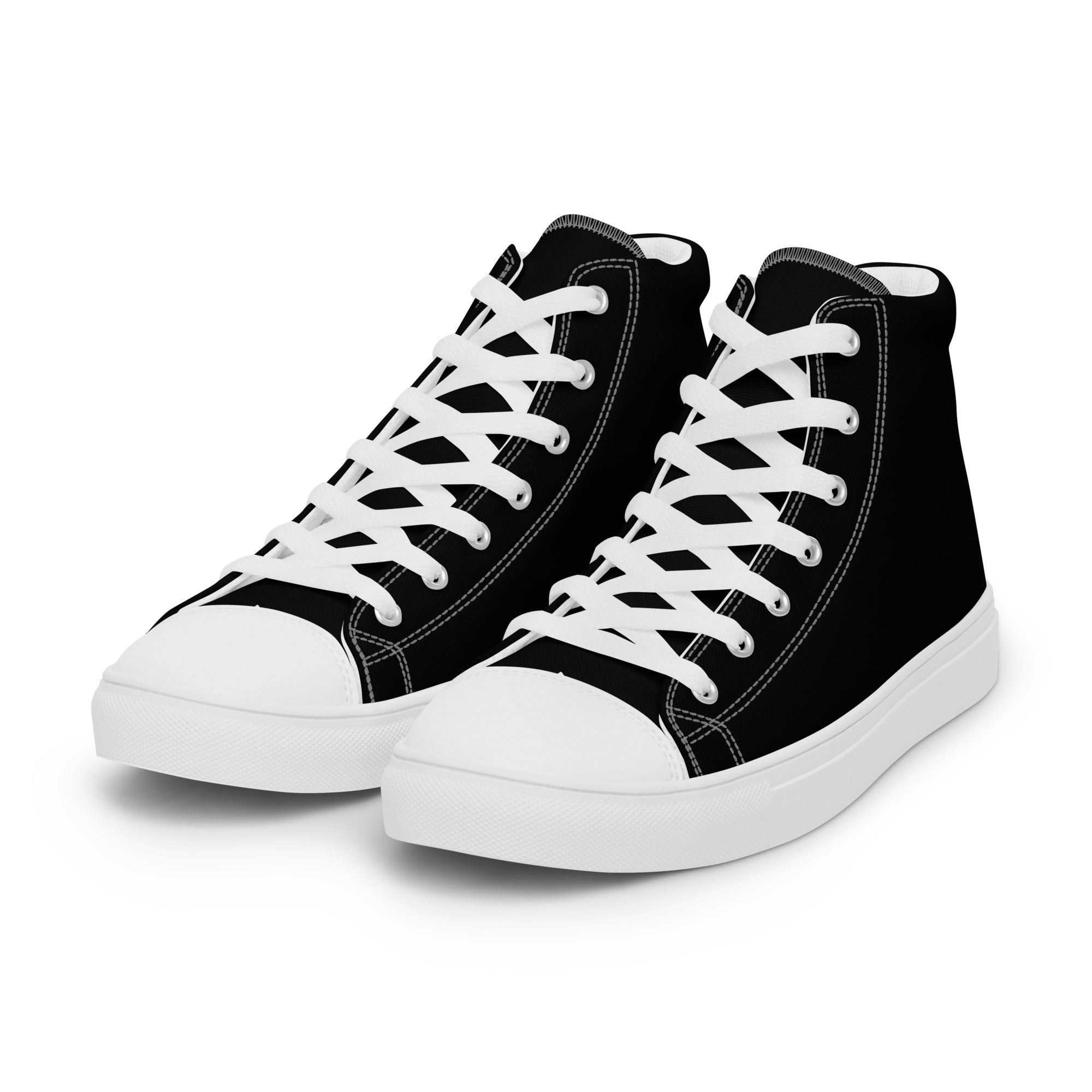 Women’s high top canvas shoes Black