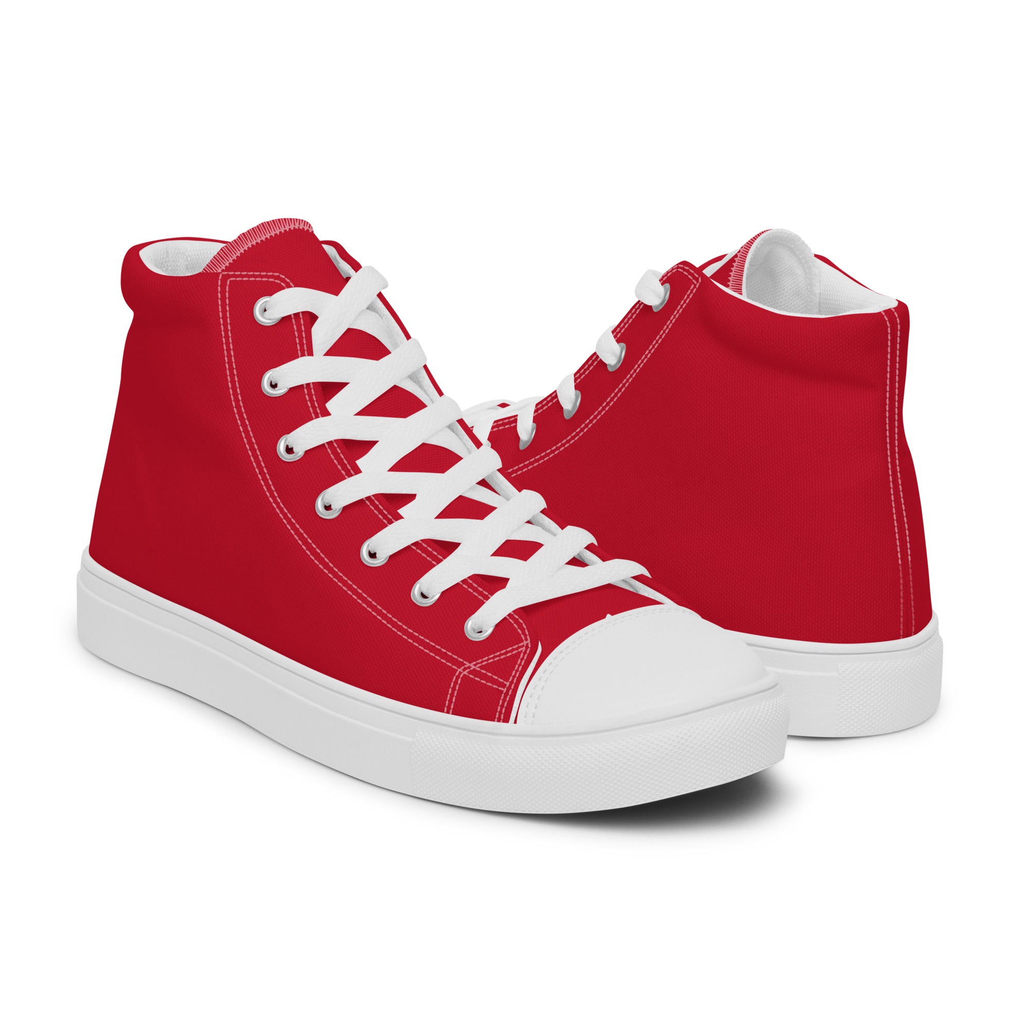 Women’s high top canvas shoes Red