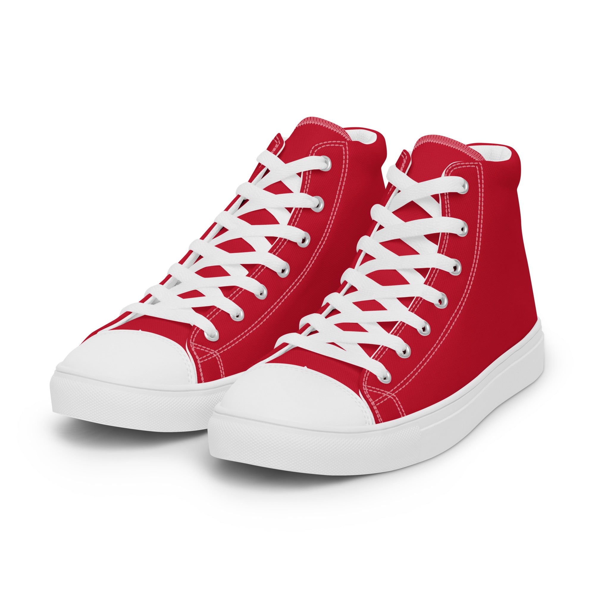Women’s high top canvas shoes Red