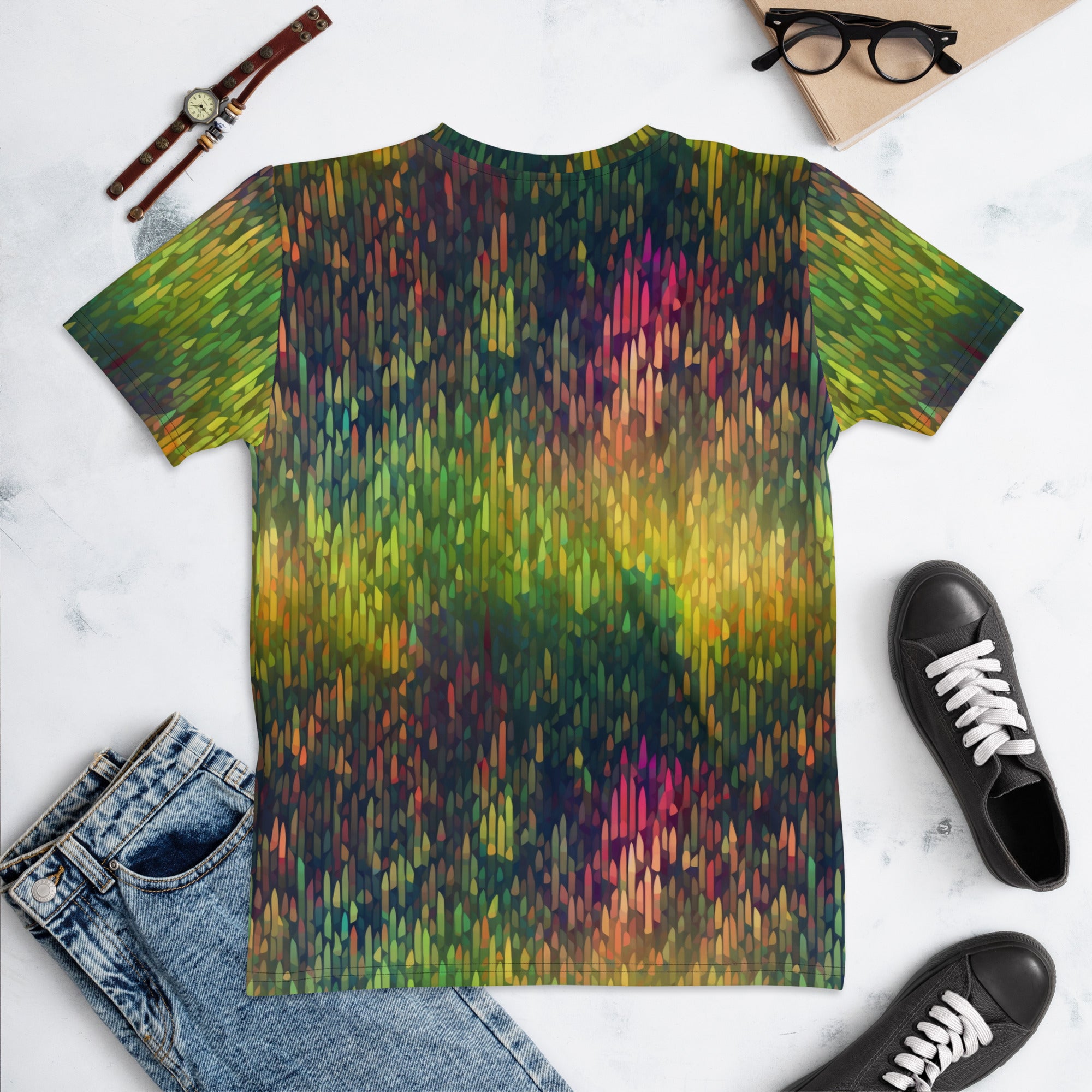 Women's T shirt Rainbow Forest Pattern IV