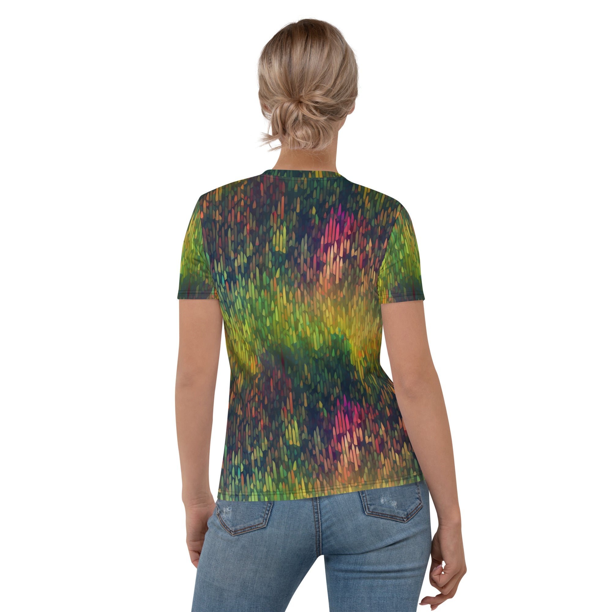 Women's T shirt Rainbow Forest Pattern IV