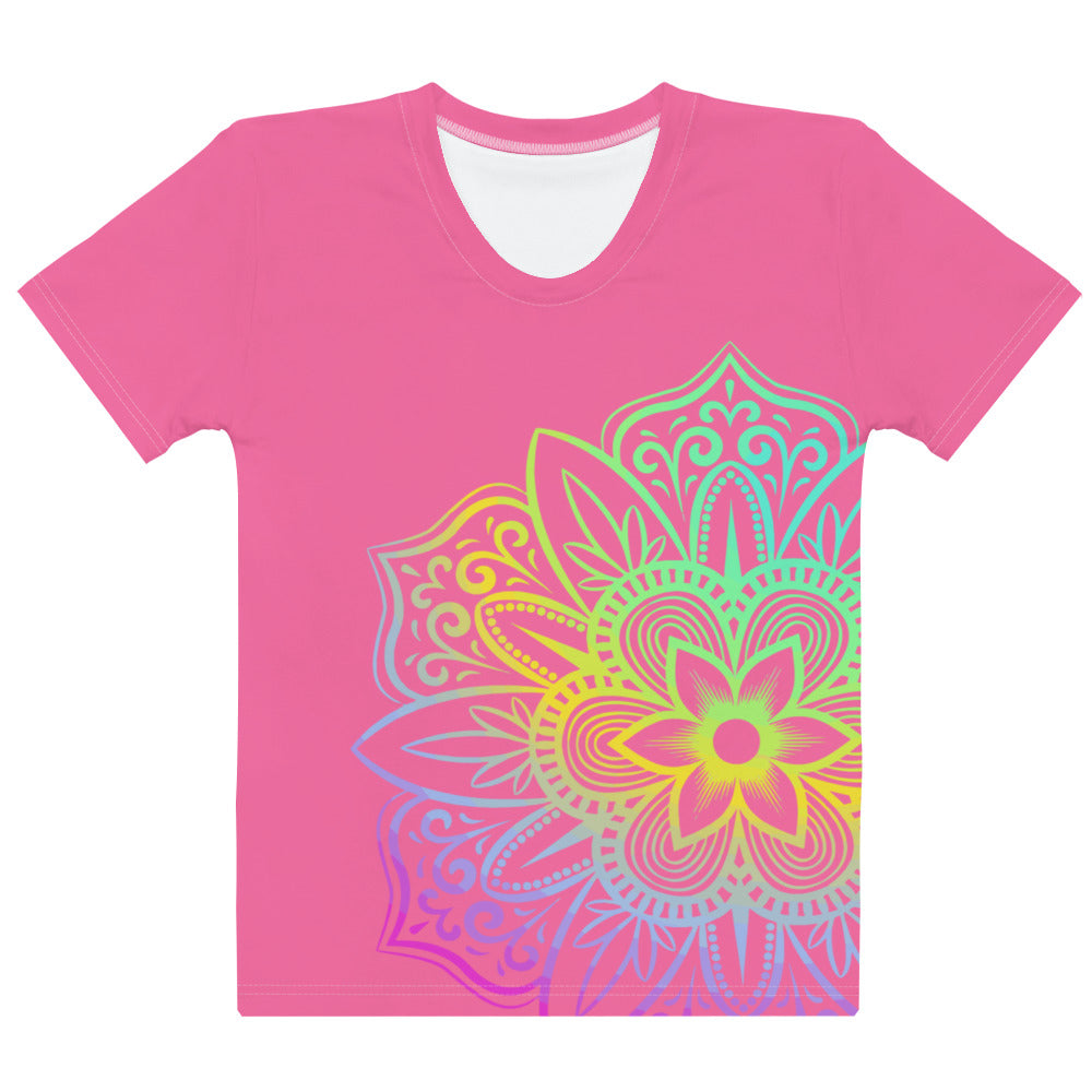 Women's T shirt Rose Mandala