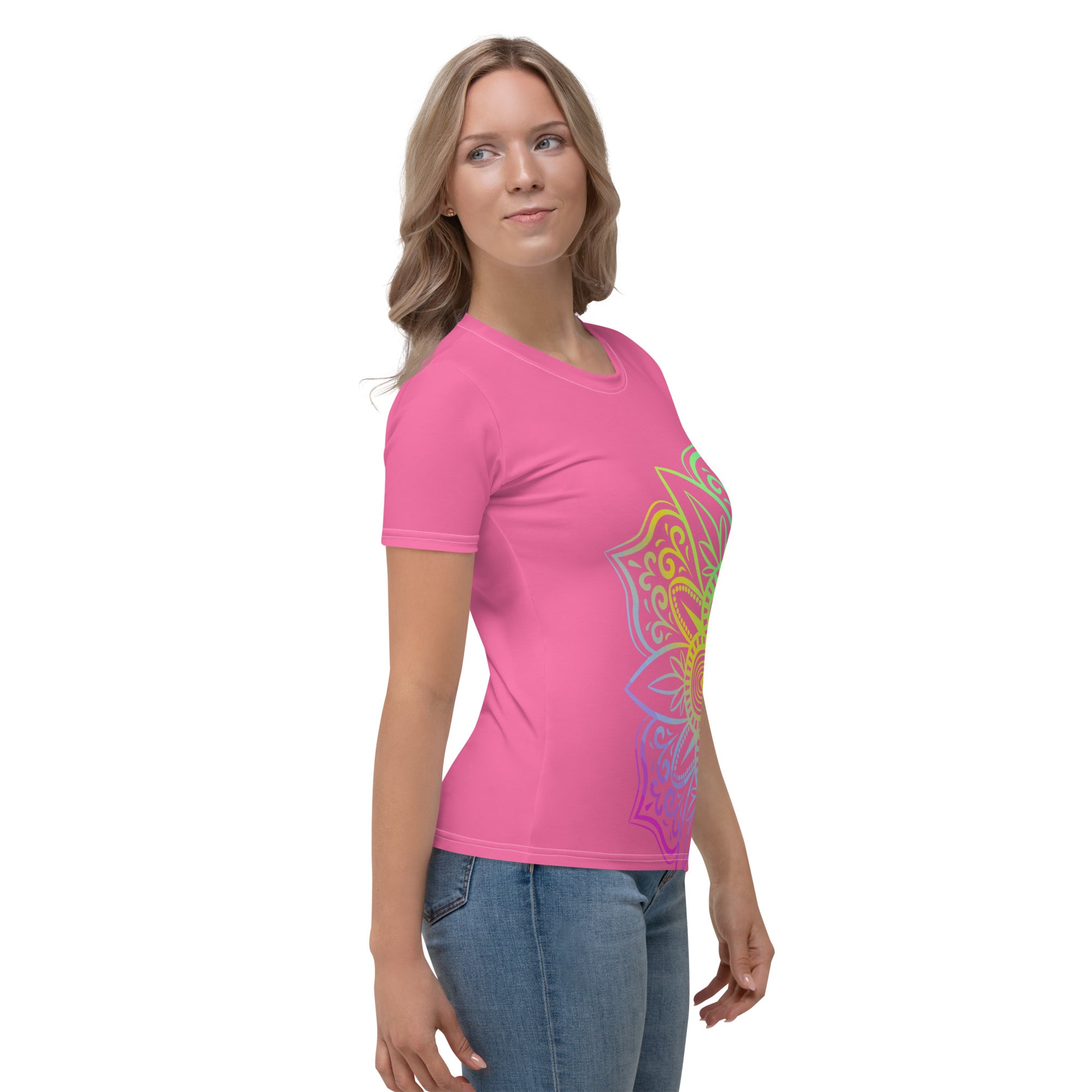 Women's T shirt Rose Mandala