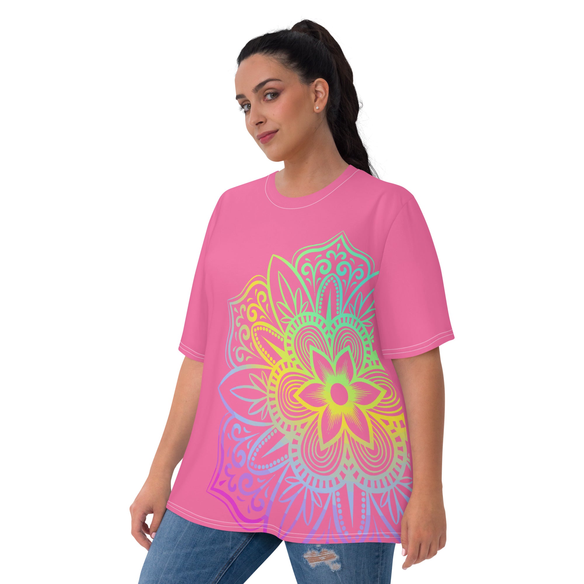 Women's T shirt Rose Mandala