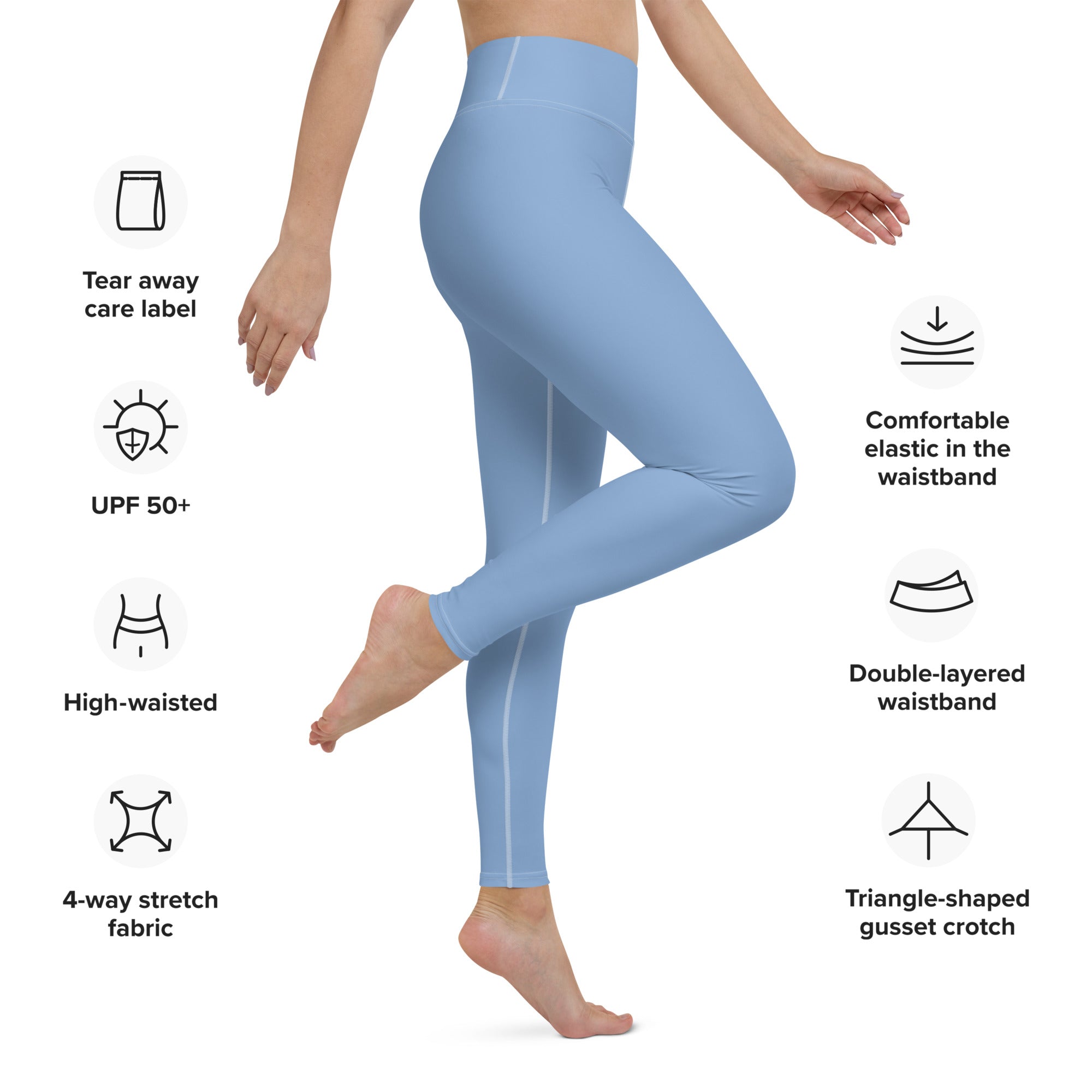 Yoga Leggings Light Blue