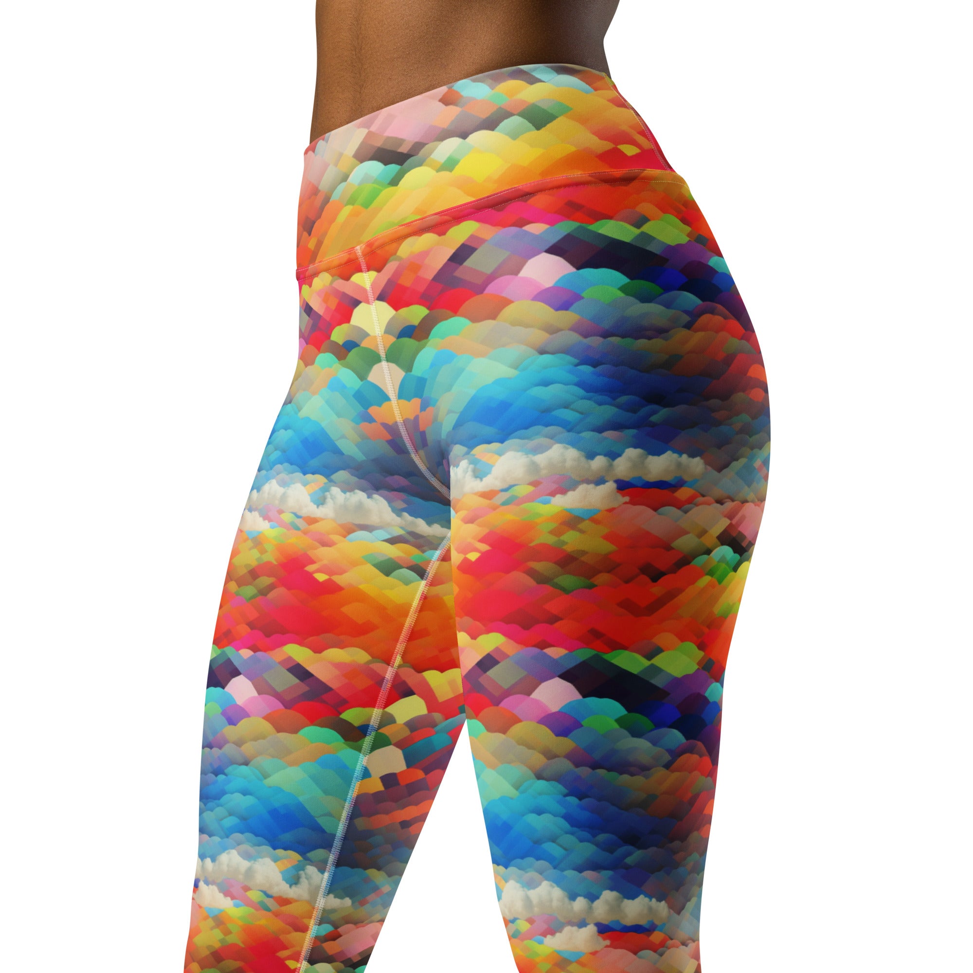 Yoga Leggings Rainbow cloud I
