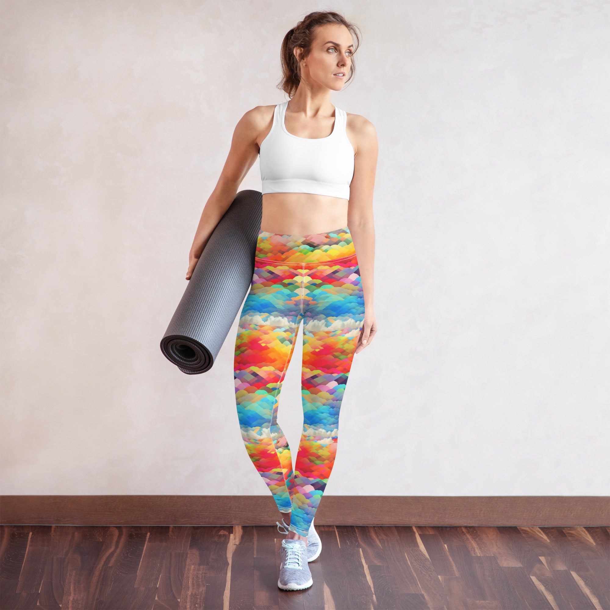 Yoga Leggings Rainbow cloud I