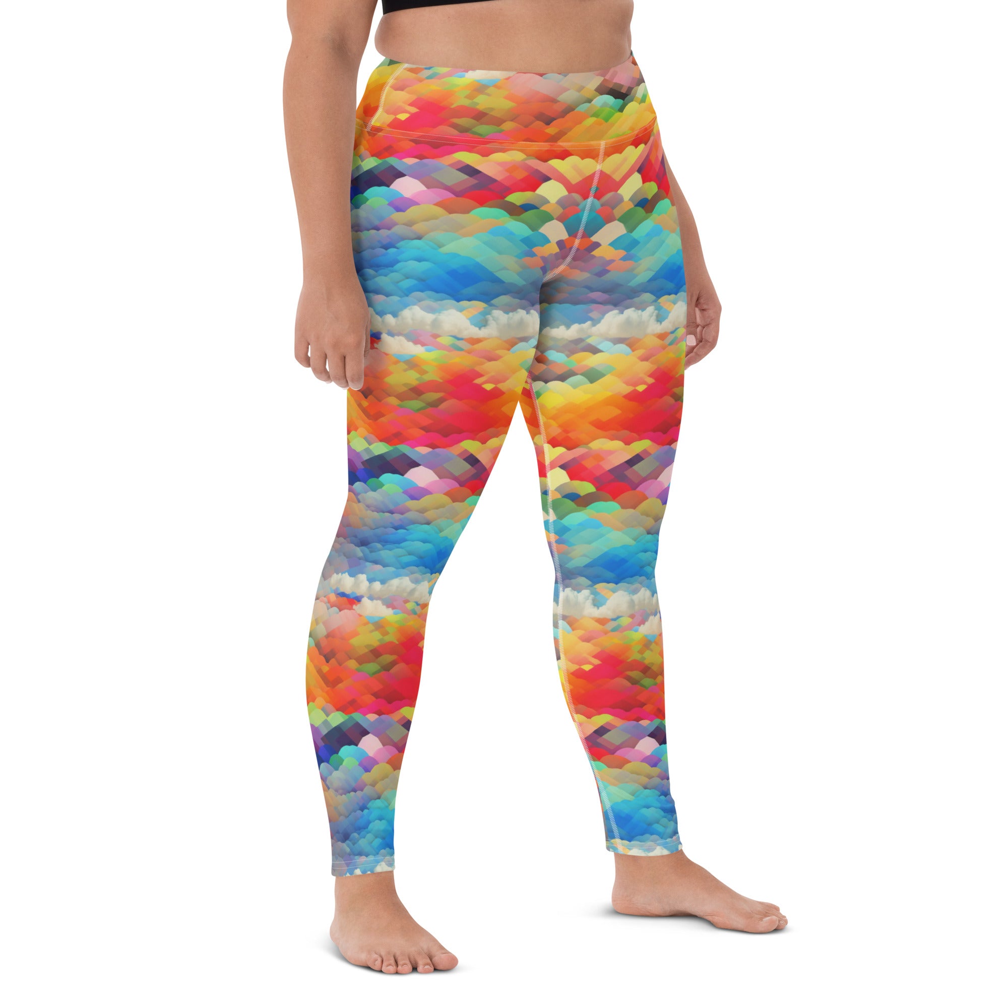 Yoga Leggings Rainbow cloud I