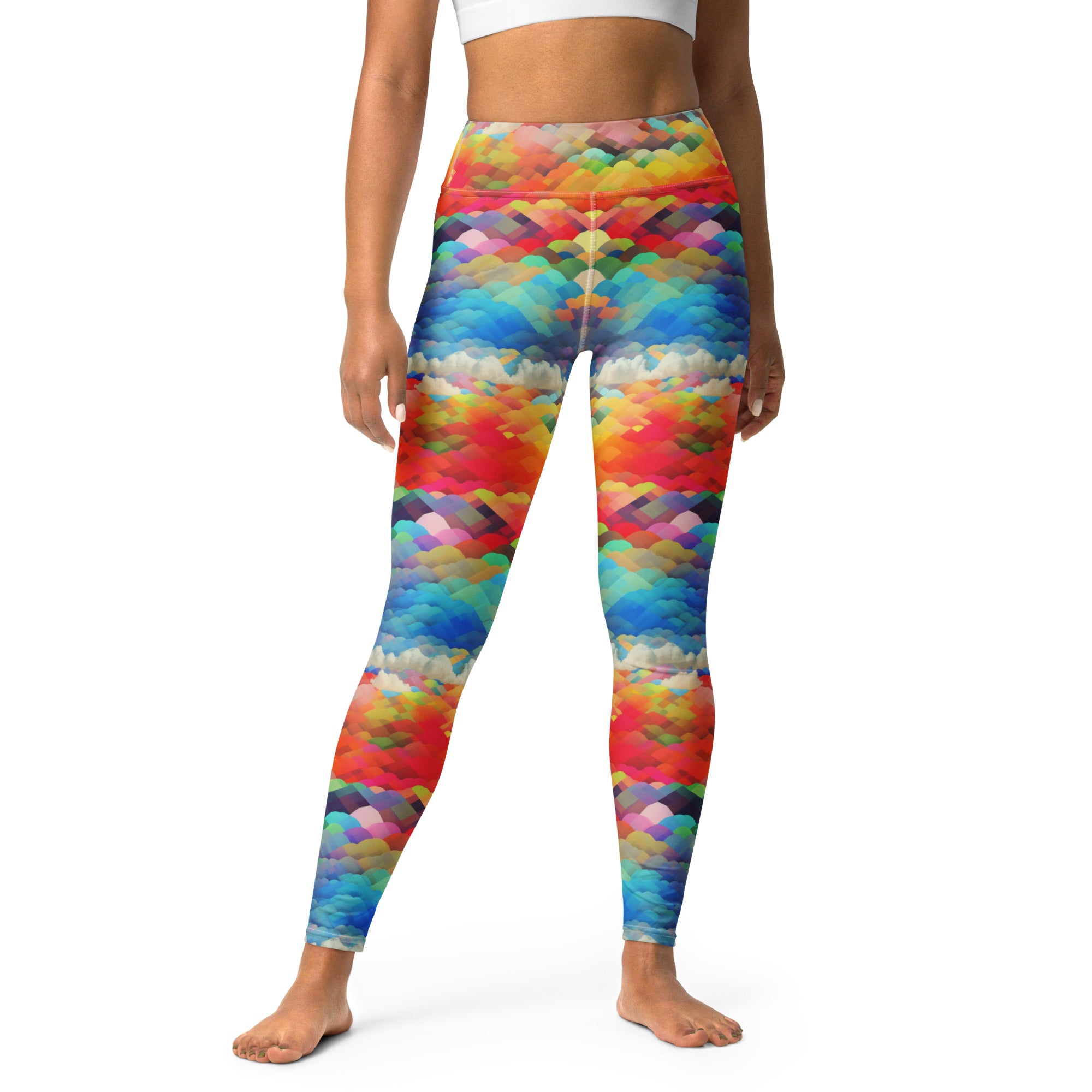 Yoga Leggings Rainbow cloud I