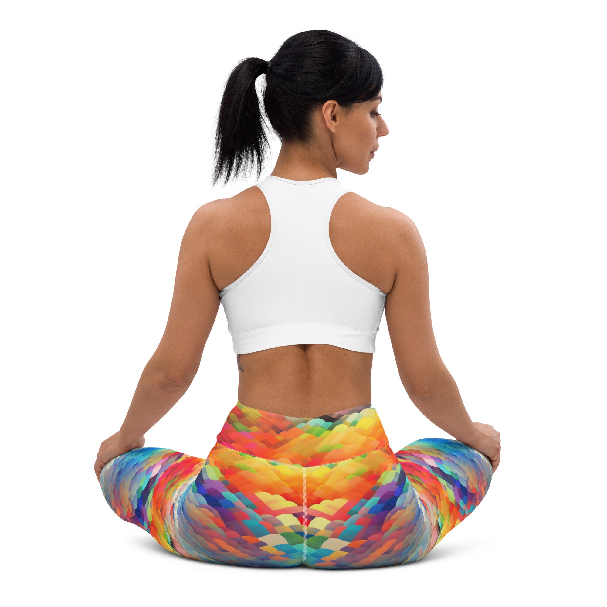 Yoga Leggings Rainbow cloud I