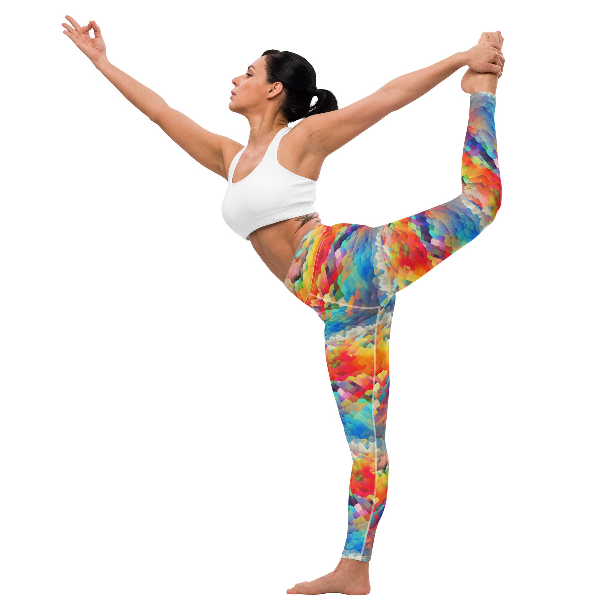 Yoga Leggings Rainbow cloud I