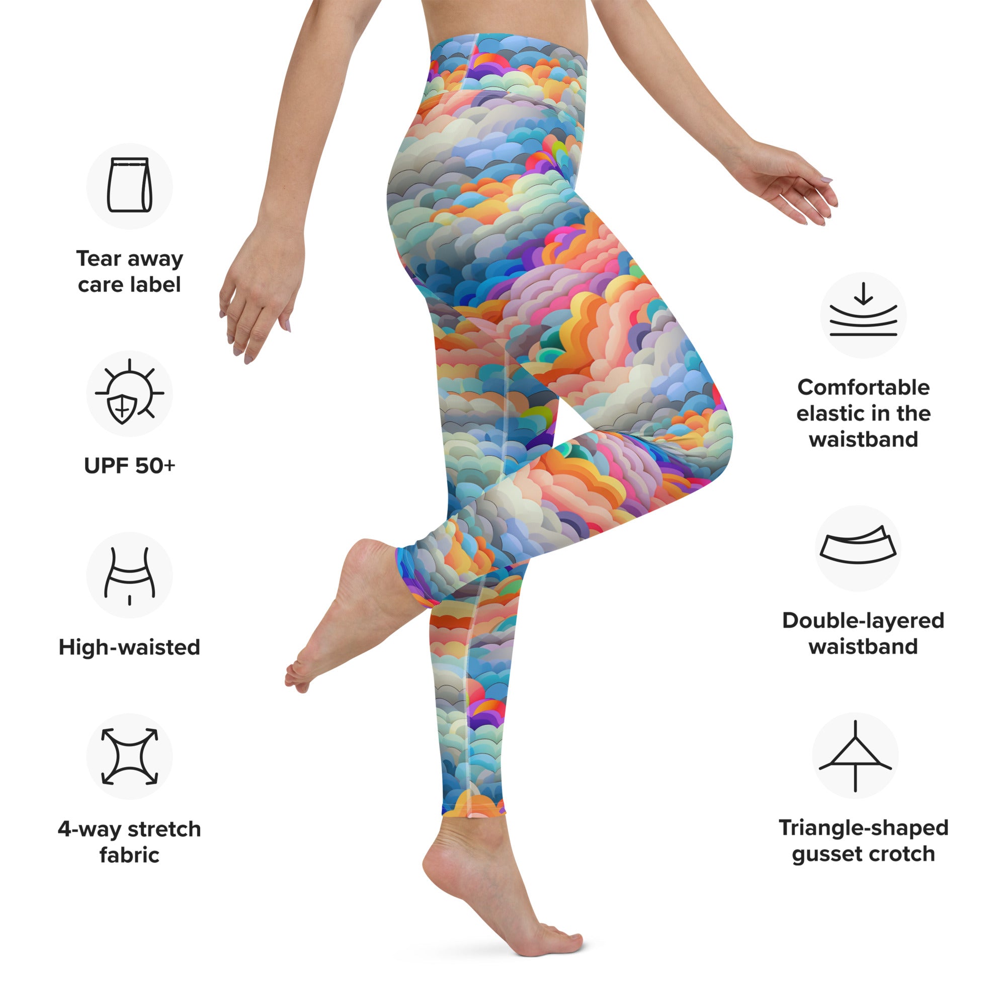 Yoga Leggings Rainbow cloud II