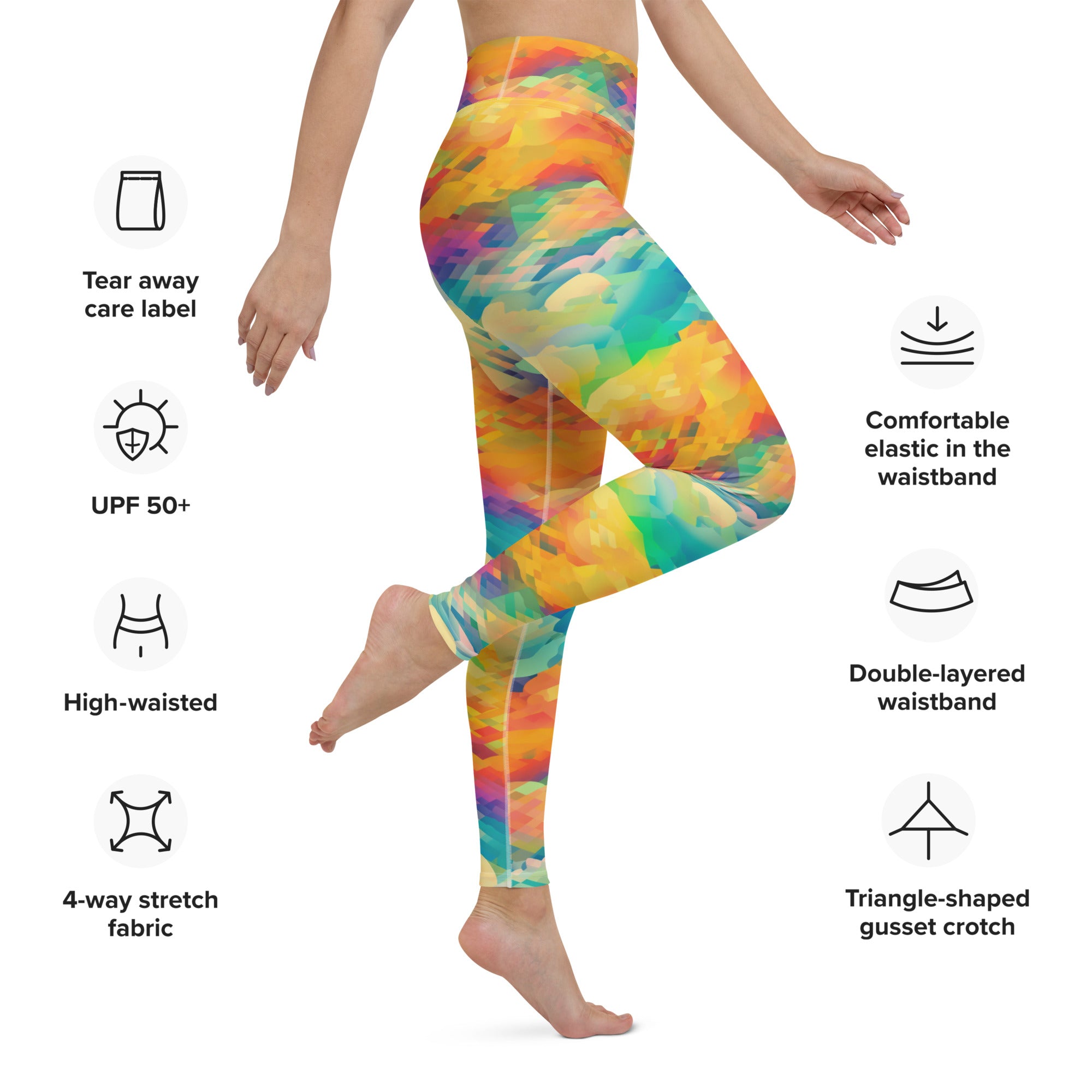 Yoga Leggings Rainbow cloud III