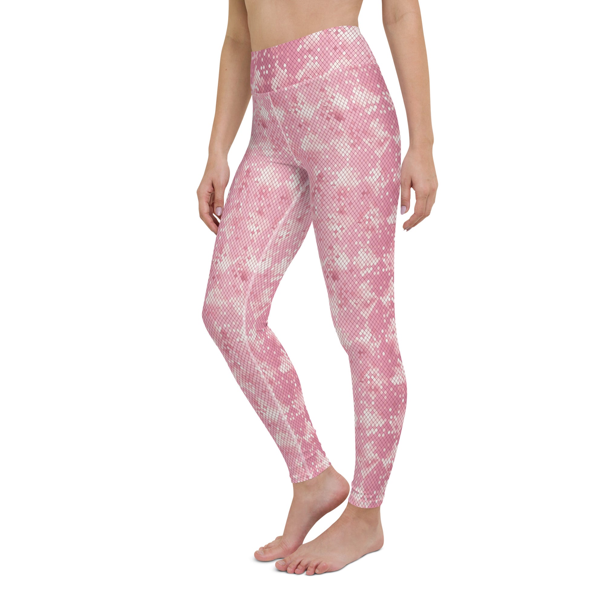 Yoga Leggings Snake print Pink