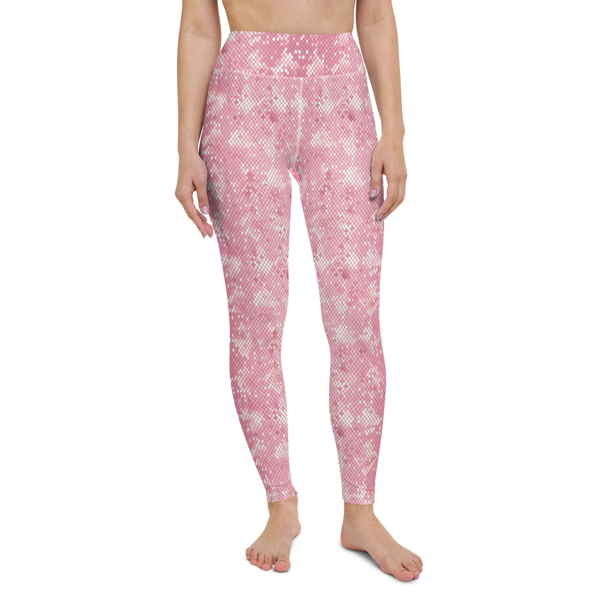 Yoga Leggings Snake print Pink