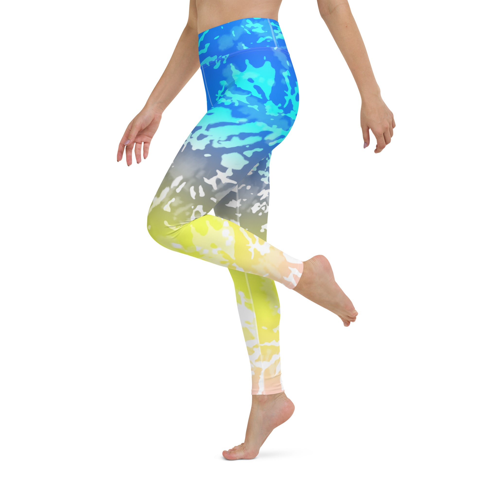 Yoga Leggings Tie Dye Multicolour Splashes