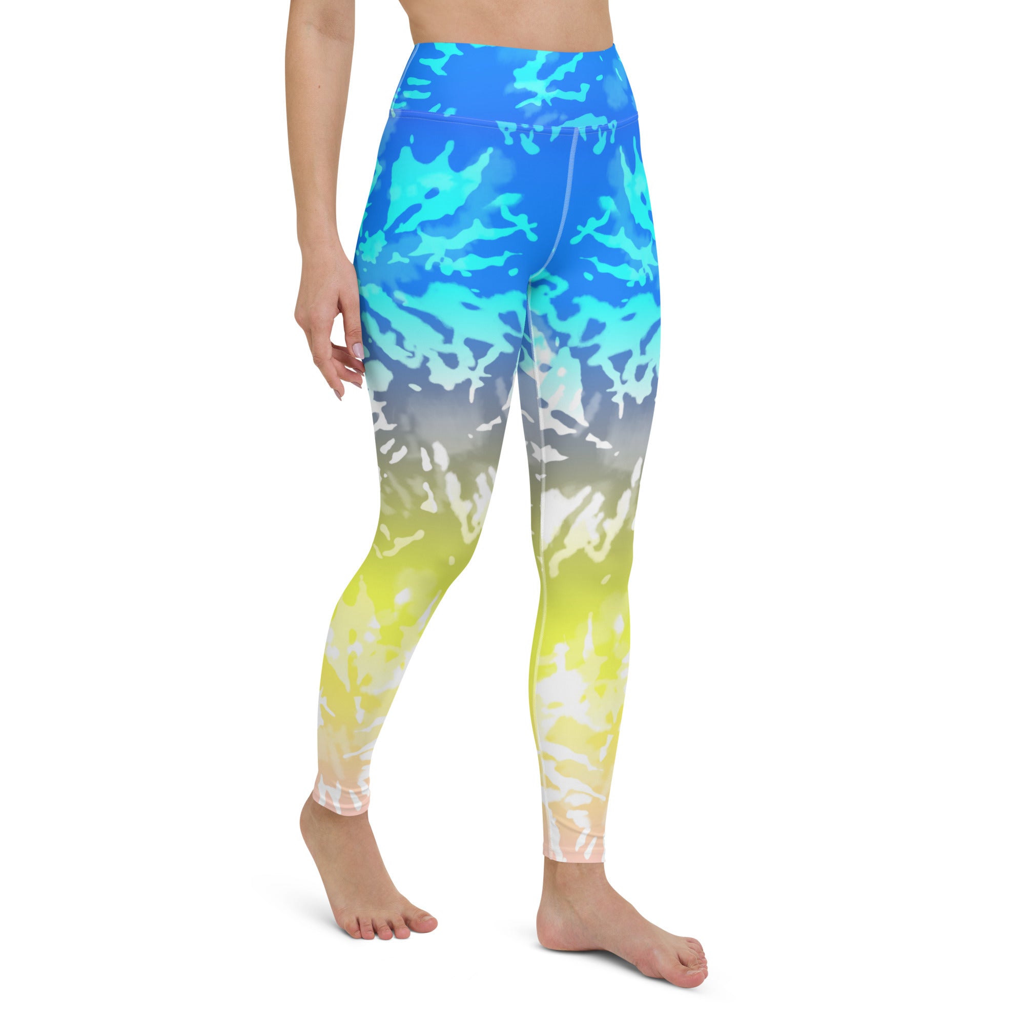Yoga Leggings Tie Dye Multicolour Splashes