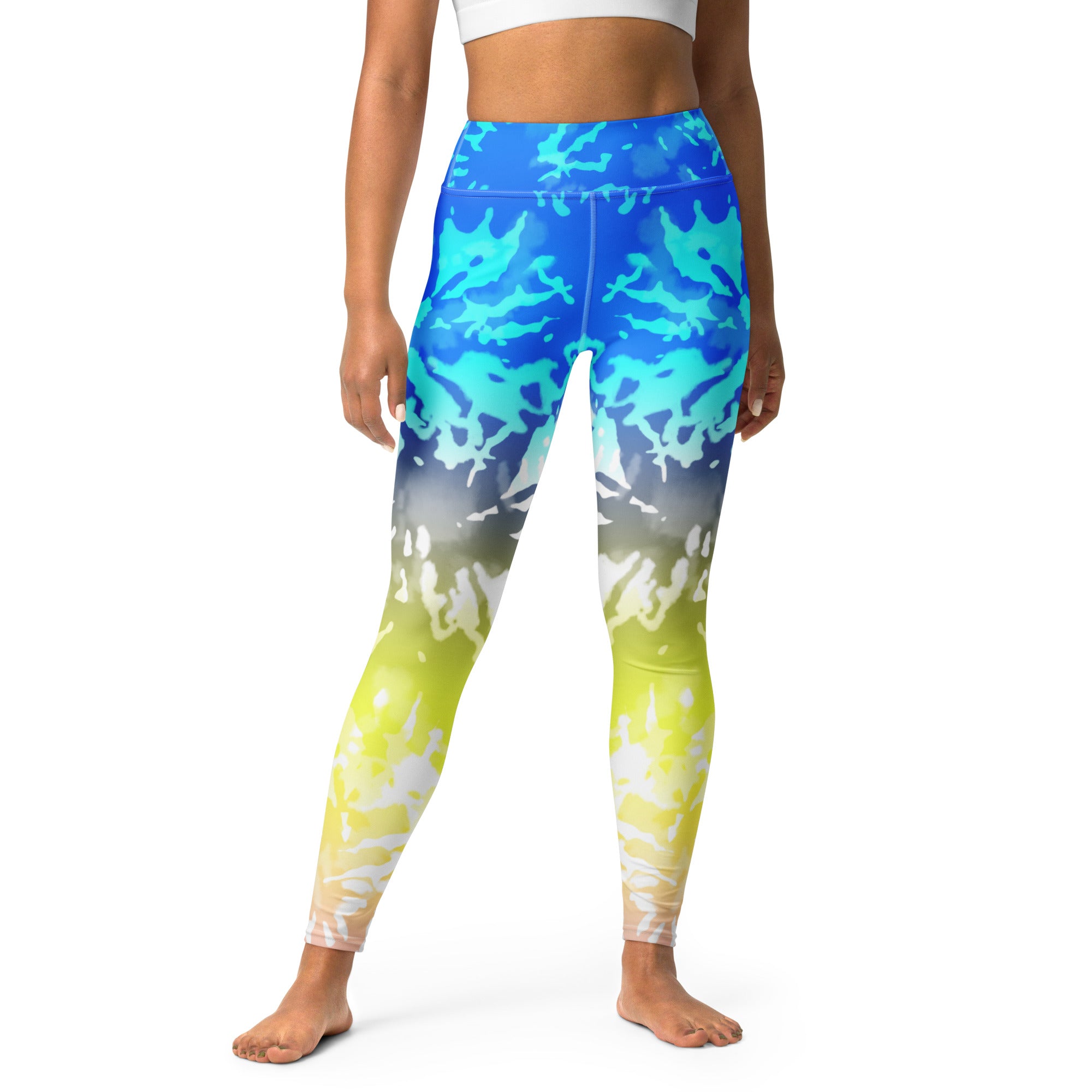 Yoga Leggings Tie Dye Multicolour Splashes