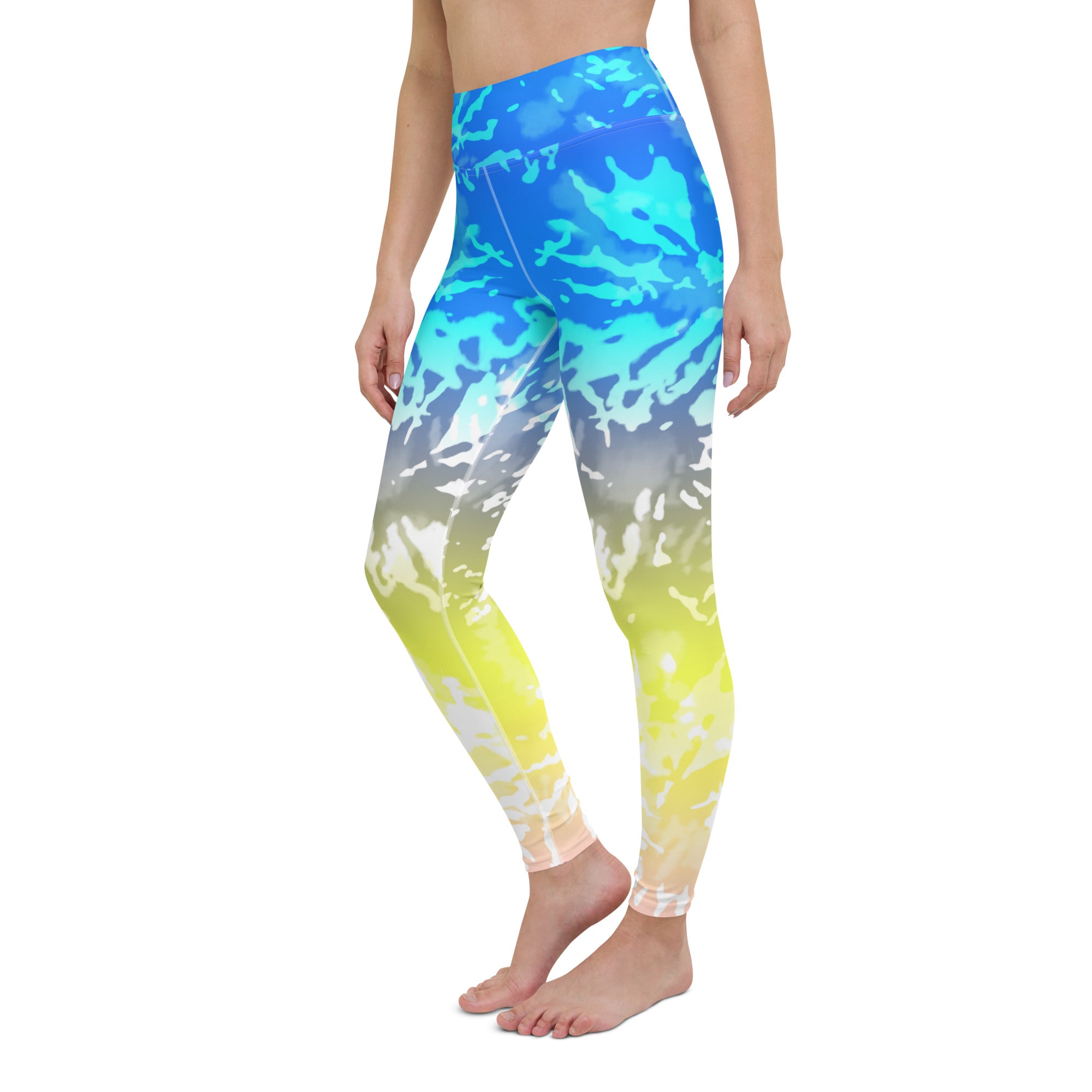Yoga Leggings Tie Dye Multicolour Splashes