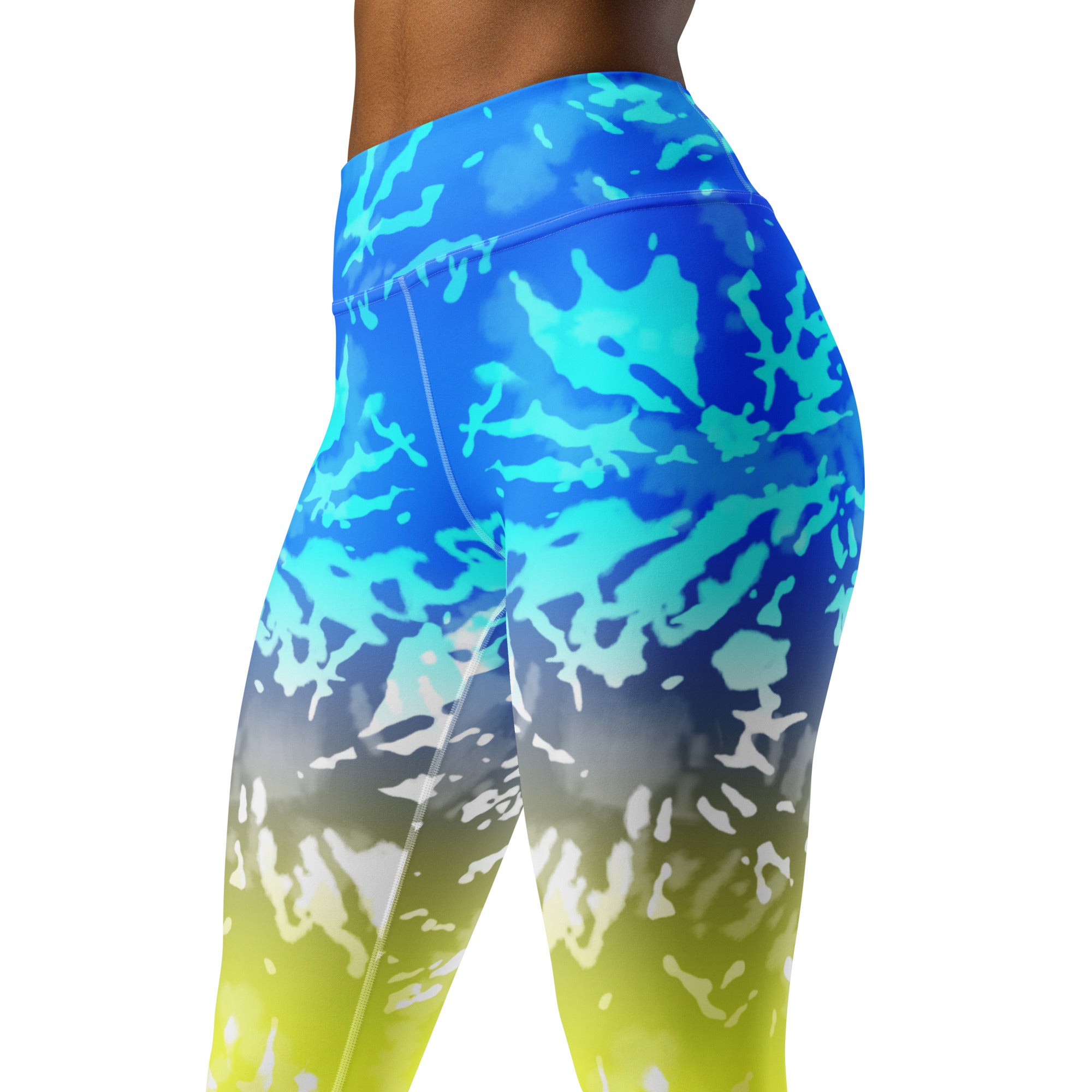 Yoga Leggings Tie Dye Multicolour Splashes