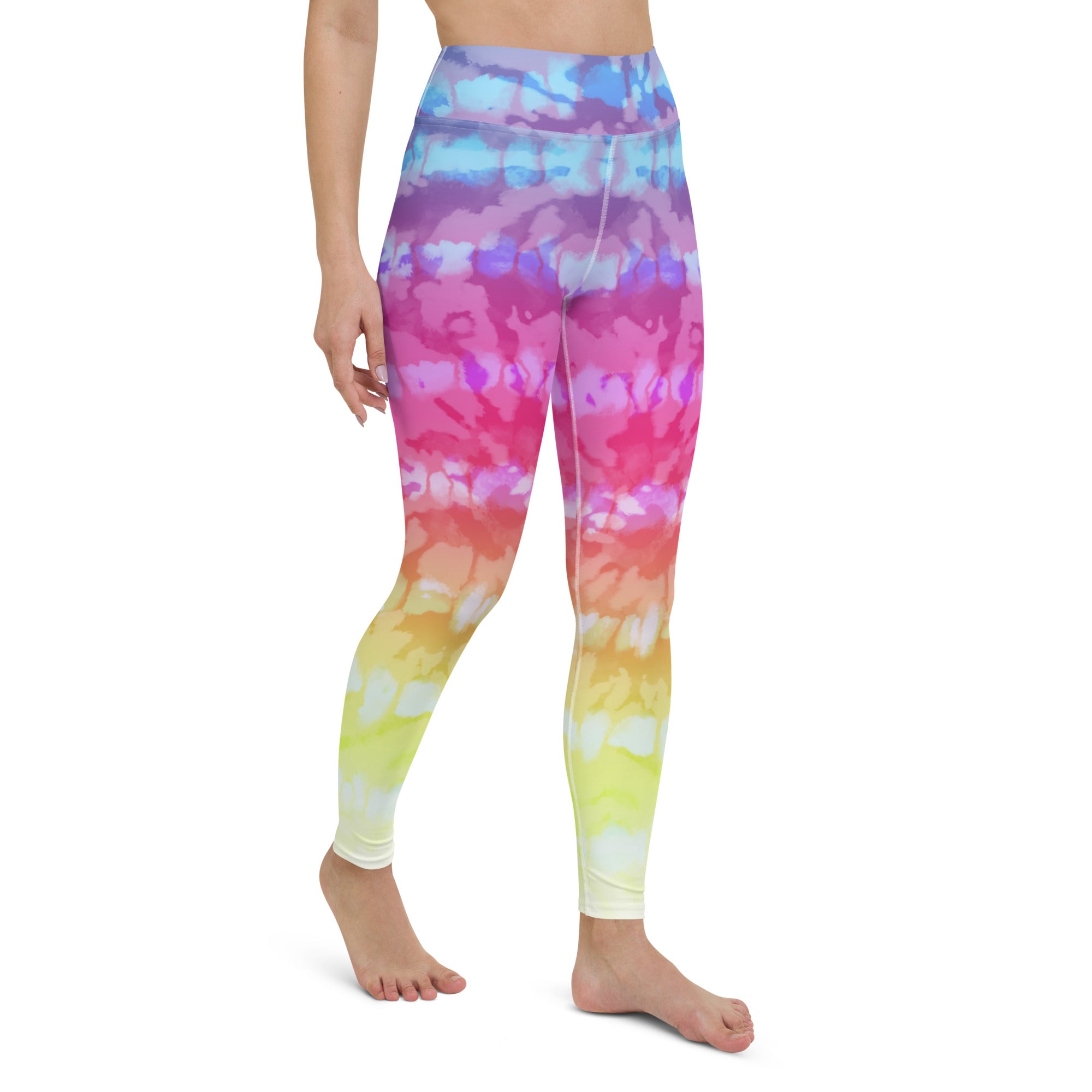 Yoga Leggings Tie Dye Stripes