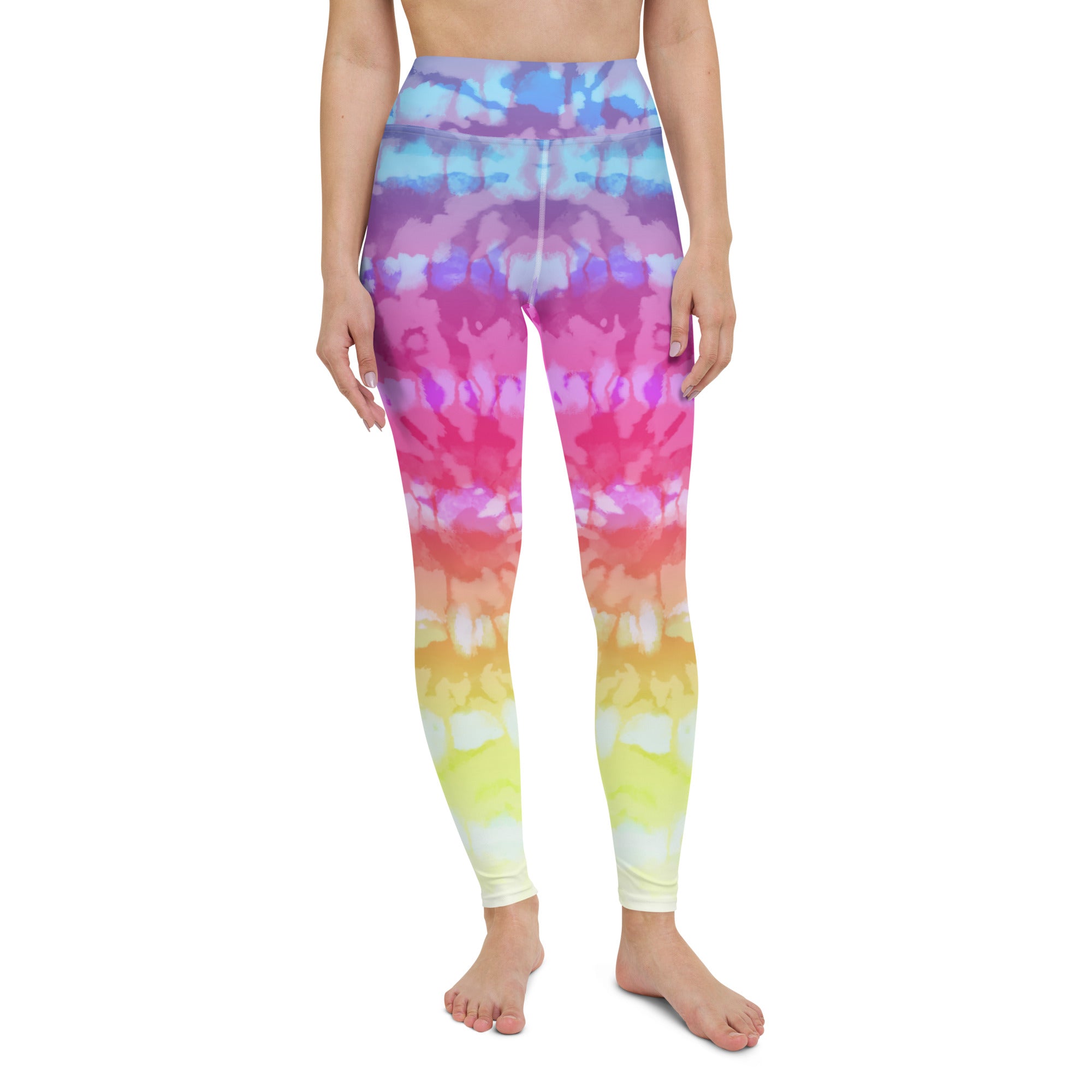 Yoga Leggings Tie Dye Stripes