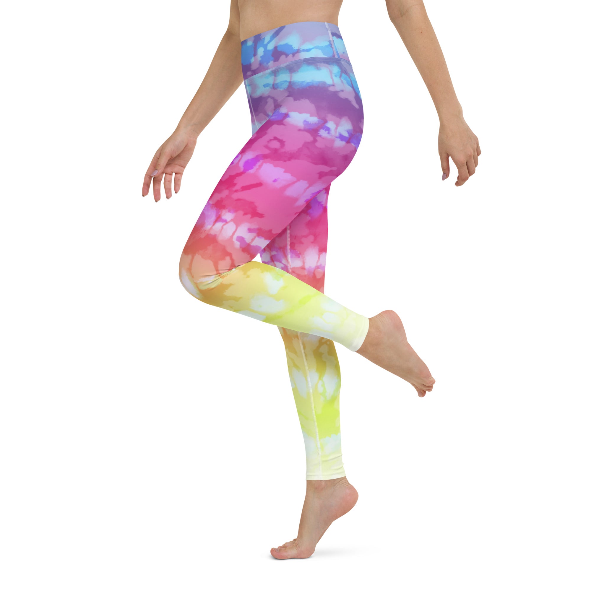 Yoga Leggings Tie Dye Stripes