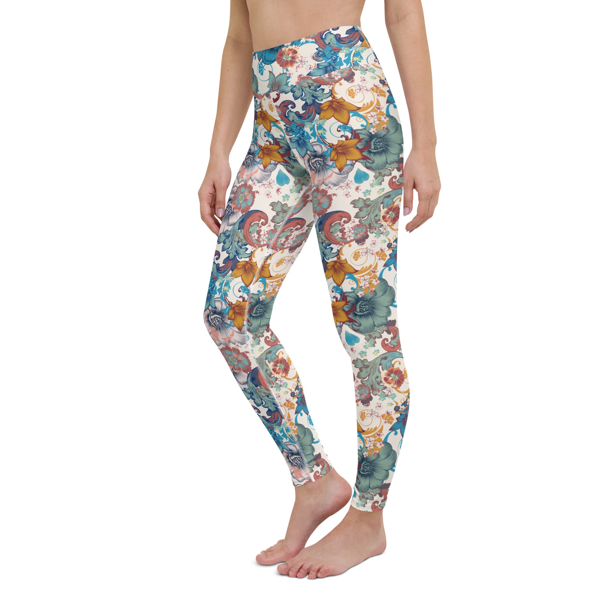 Yoga Leggings Vintage Flowers