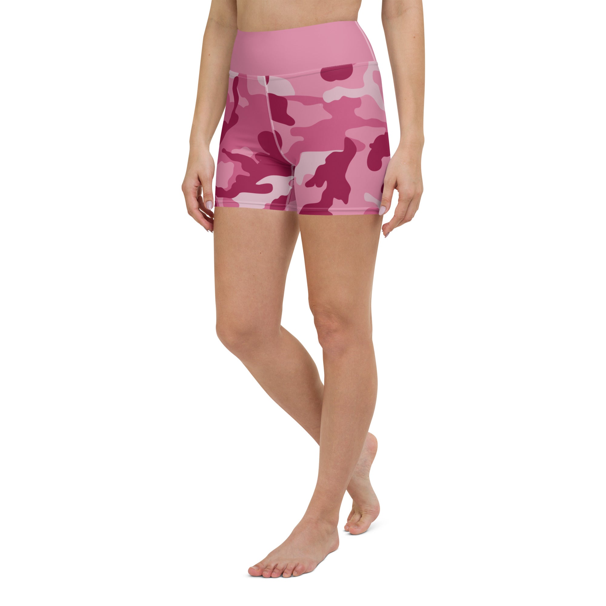 Yoga Shorts Camo Dark pink
