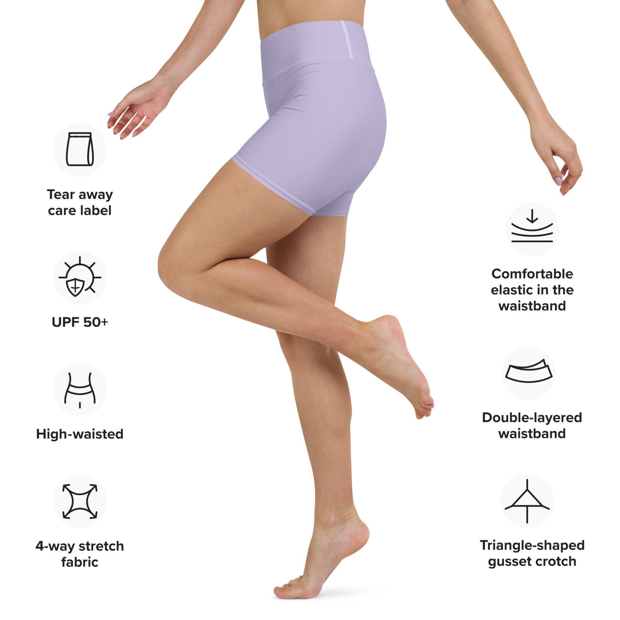 Yoga Shorts Lavender