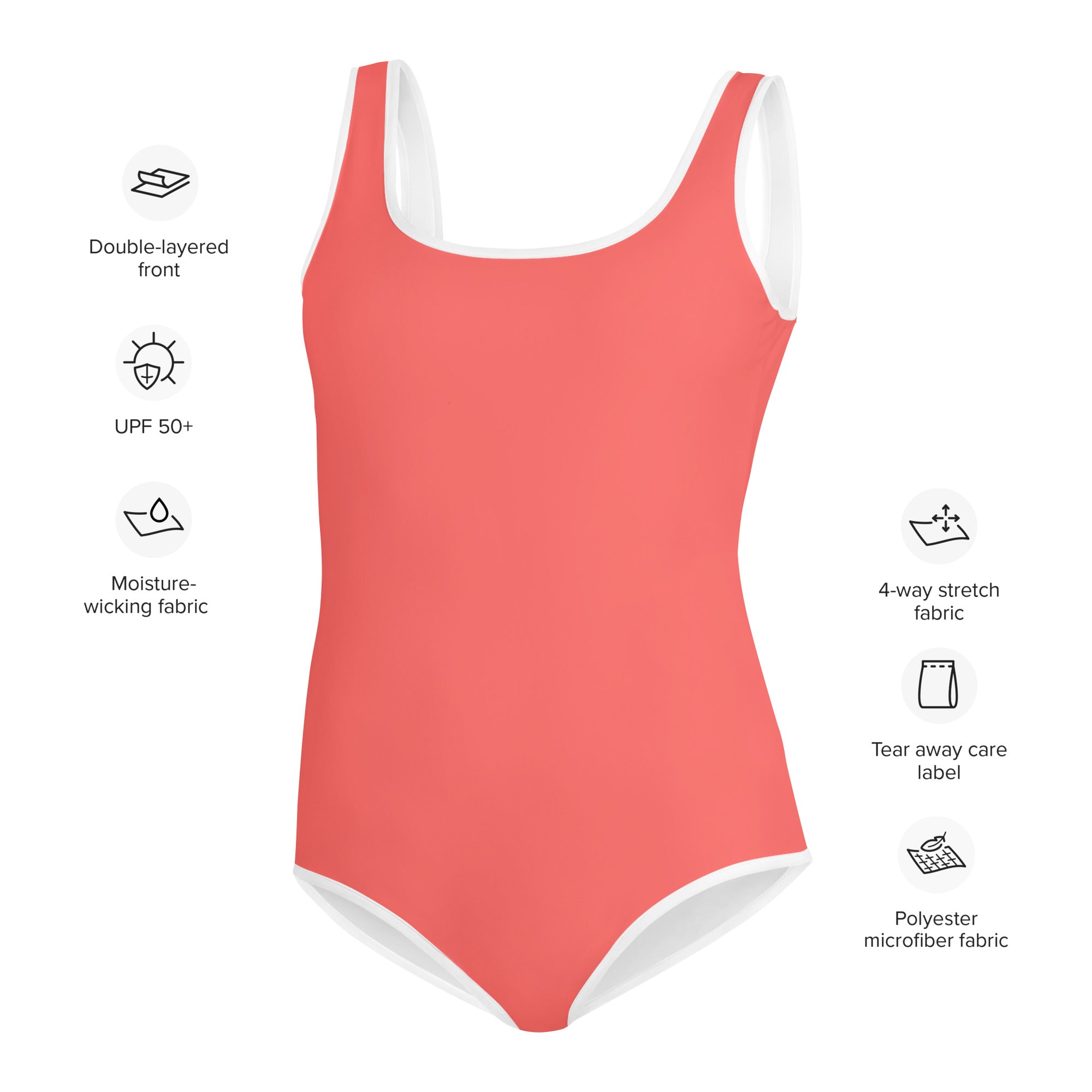 Youth Swimsuit Coral