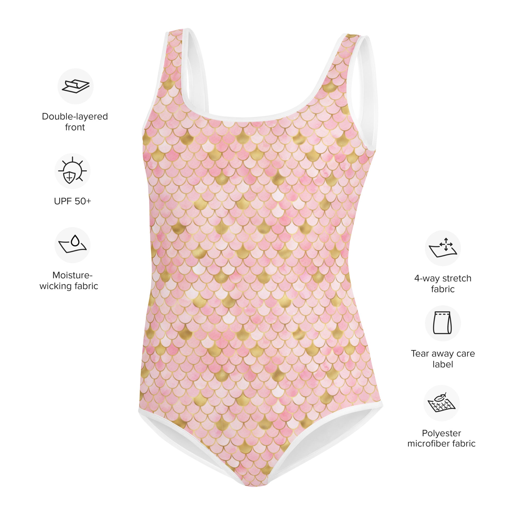 Youth Swimsuit MERMAID LIGHT PINK